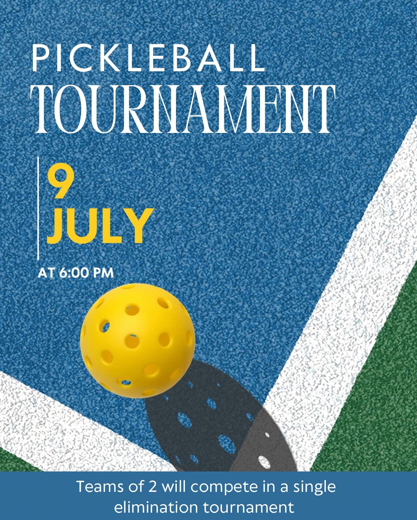 Tonight!!!! Bring your paddle and ready to play with your partner!