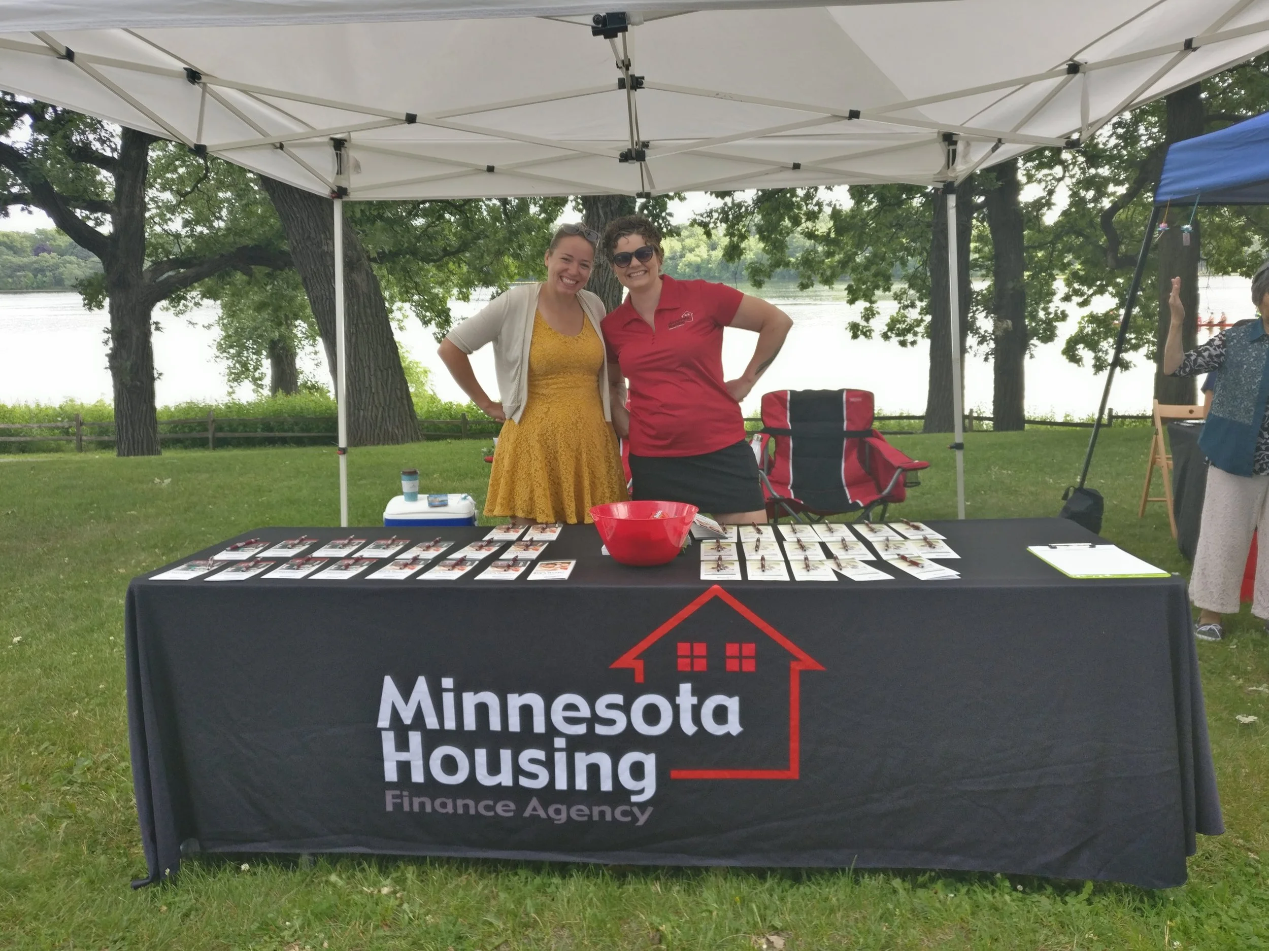 Talking about affordable home ownership with Minnesota Housing at the Dragon Boat Festival