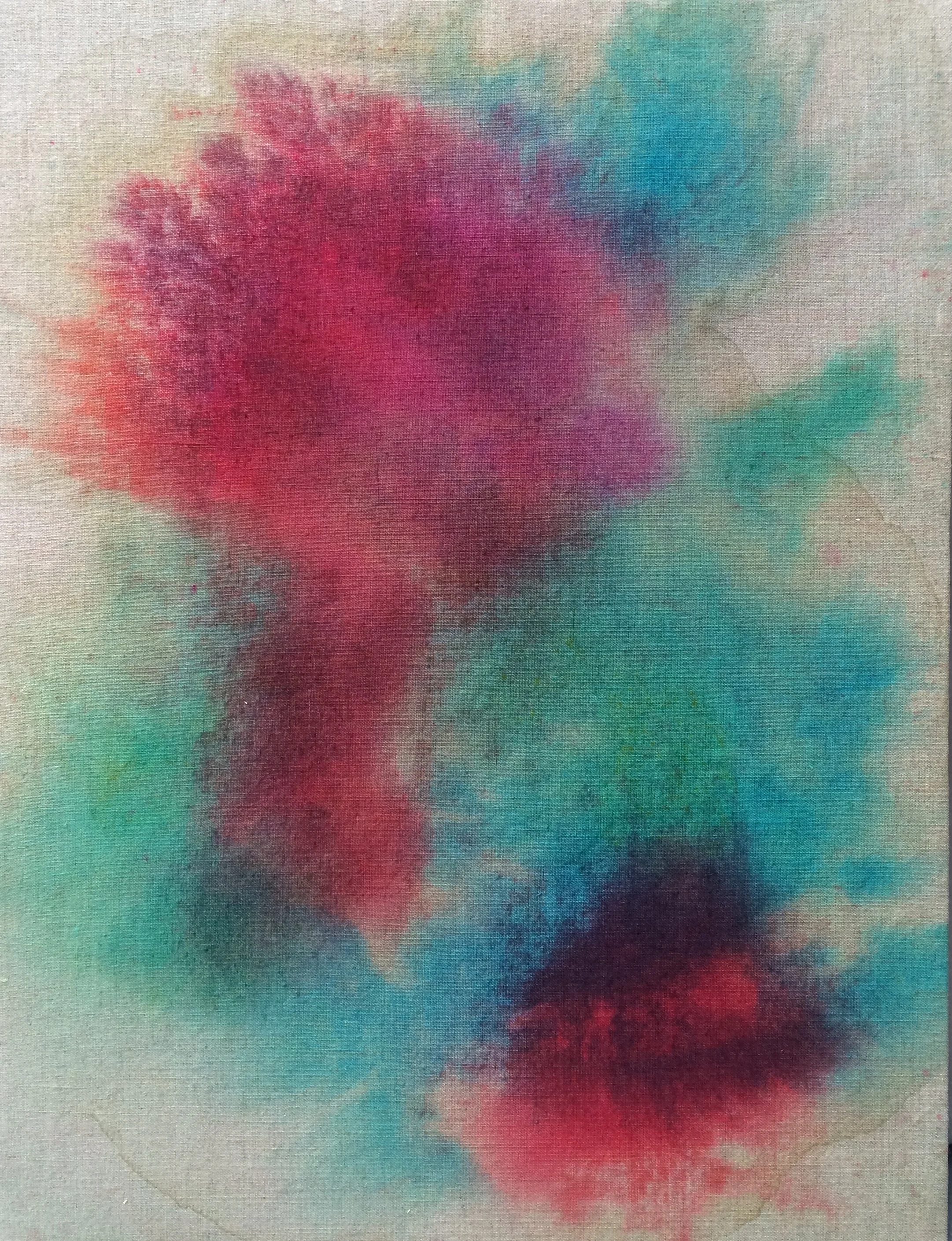 Dye on unprimed canvas 18 x 24 inches Buy $250 Rent $80 week