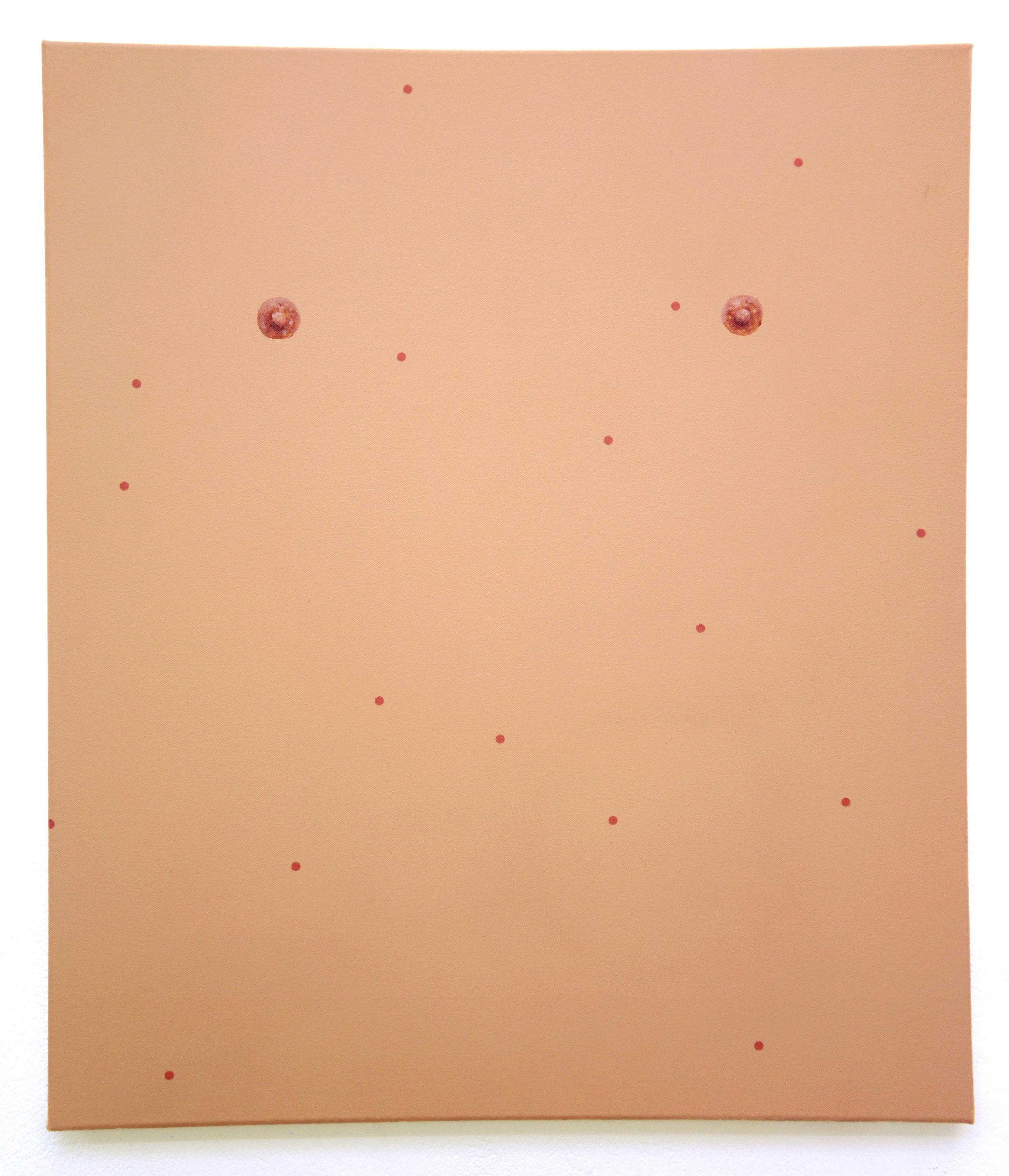 Chicken pox, acrylic and oil on canvas, 59cm x 70cm, 2016