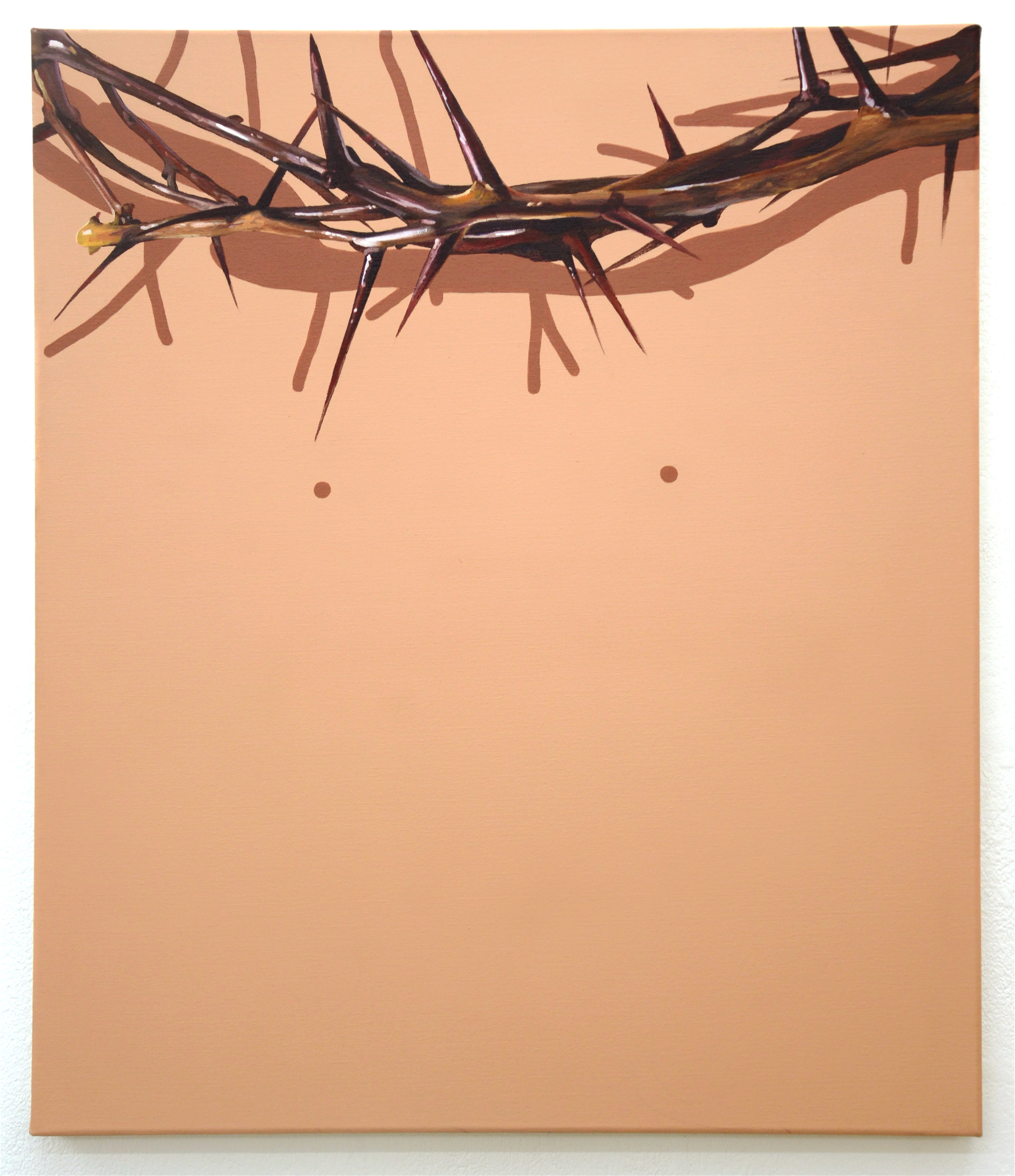 Christ, oil and acrylic on canvas, 60cm x 70cm, 2016