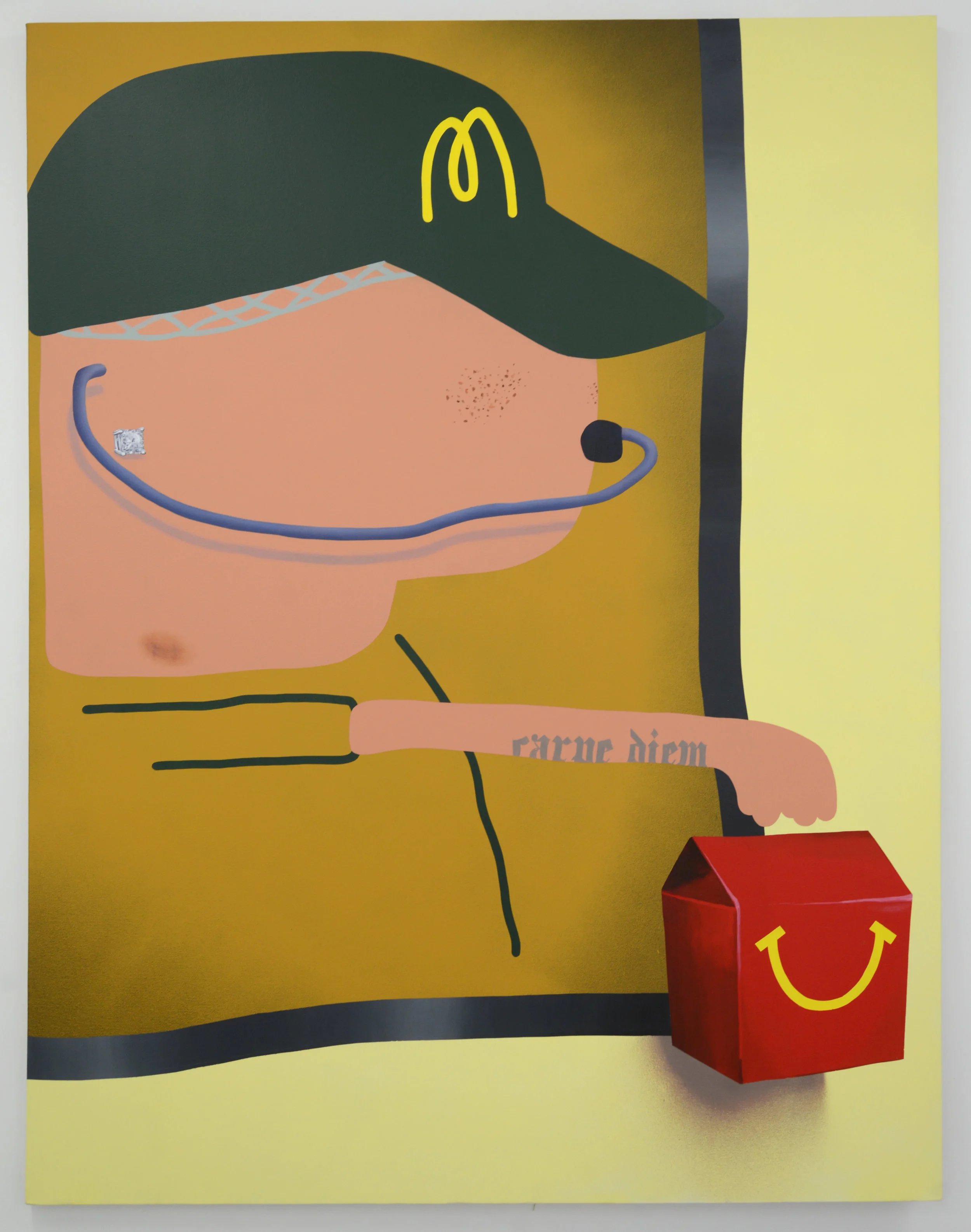Carpe Diem, 2017, oil, acrylic and spray paint on canvas, 130cm x 170cm