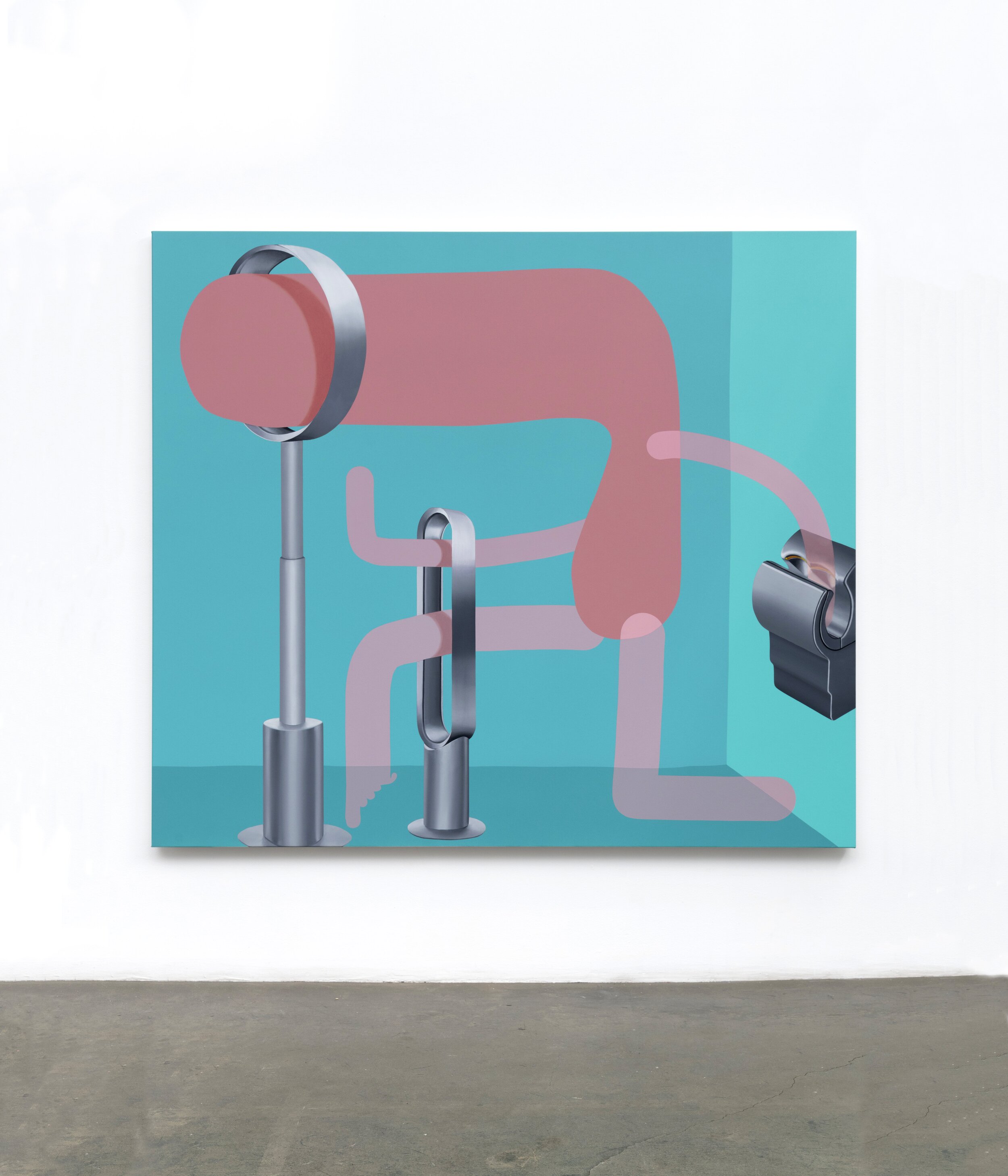 'Germaphobe', 2019, oil and acrylic on canvas, 200cm x 175cm
