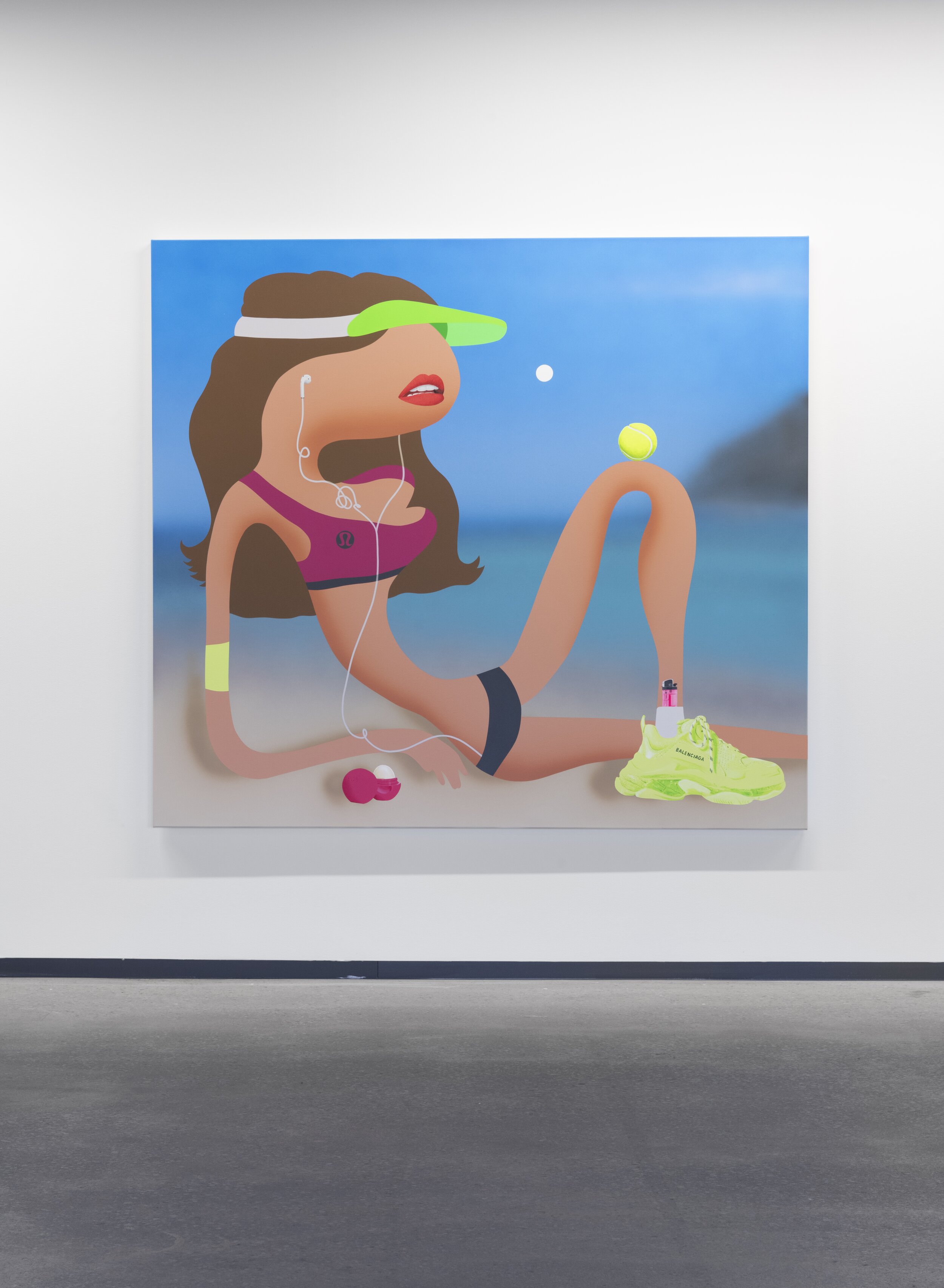 'Influencer', 2021, oil and acrylic on canvas, 180cm x 200cm