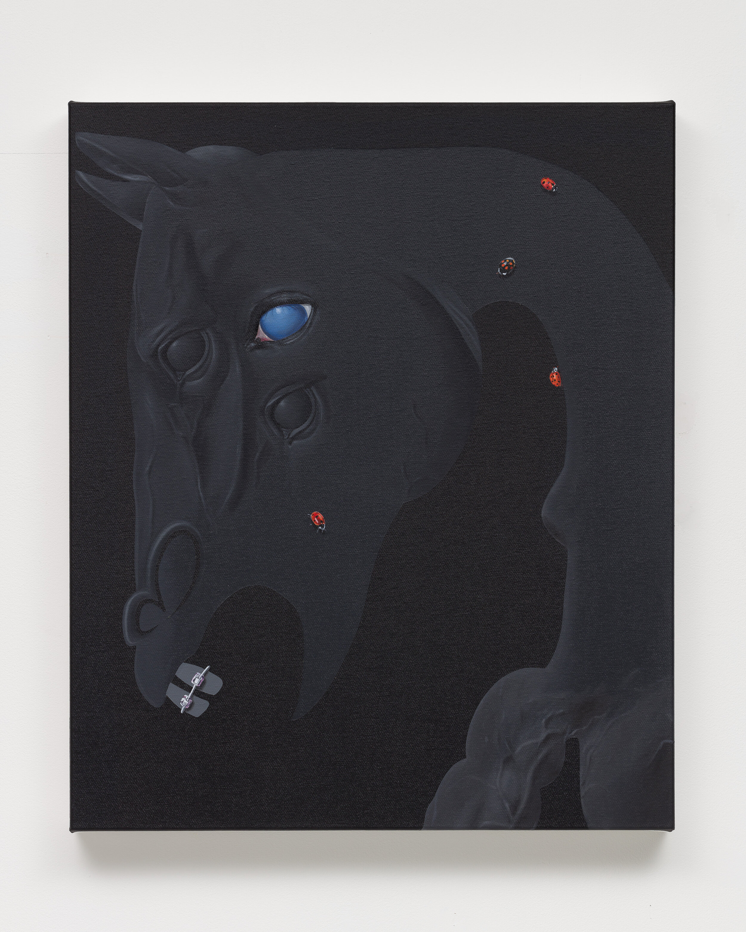 'Knight', 2020, oil and acrylic on canvas, approx. 50cm x 60cm