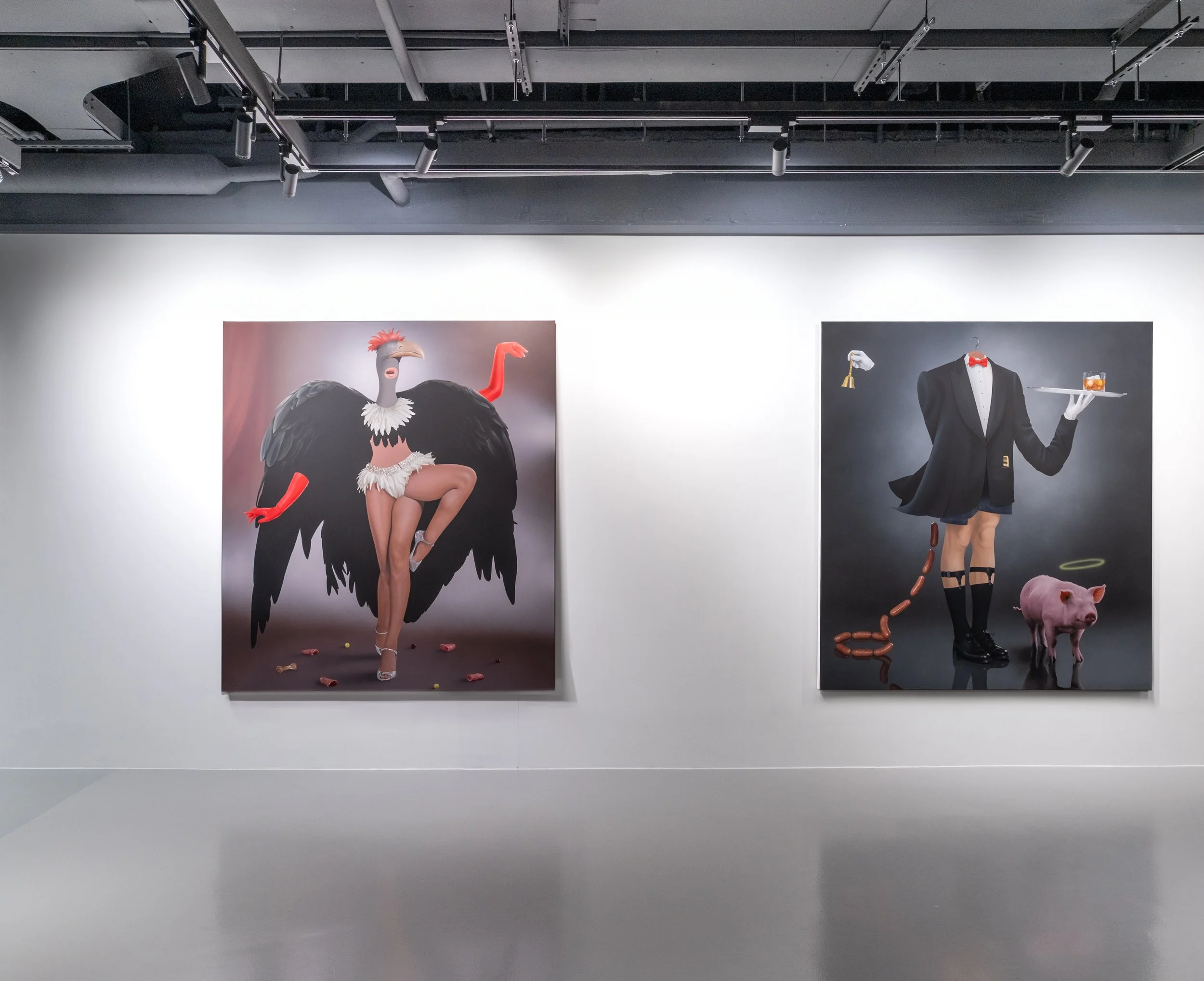 Installation view of ‘Fire the Menu’ (2025). Courtesy of the artist and Semiose.