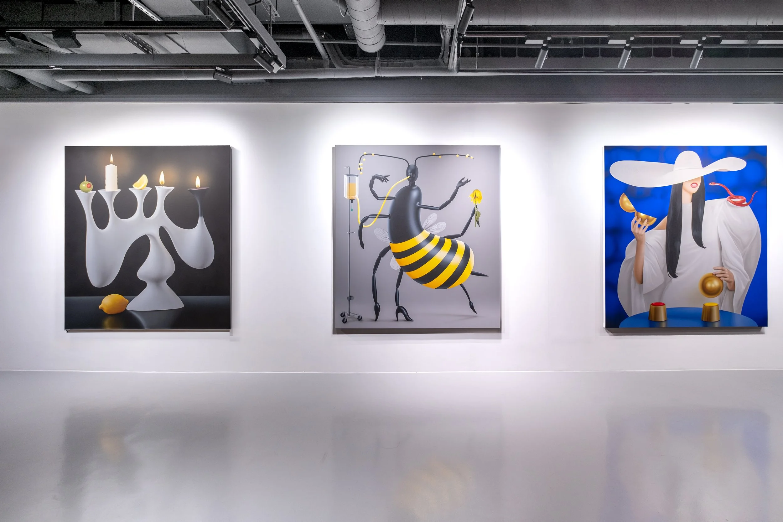 Installation view of ‘Fire the Menu’ (2025). Courtesy of the artist and Semiose.