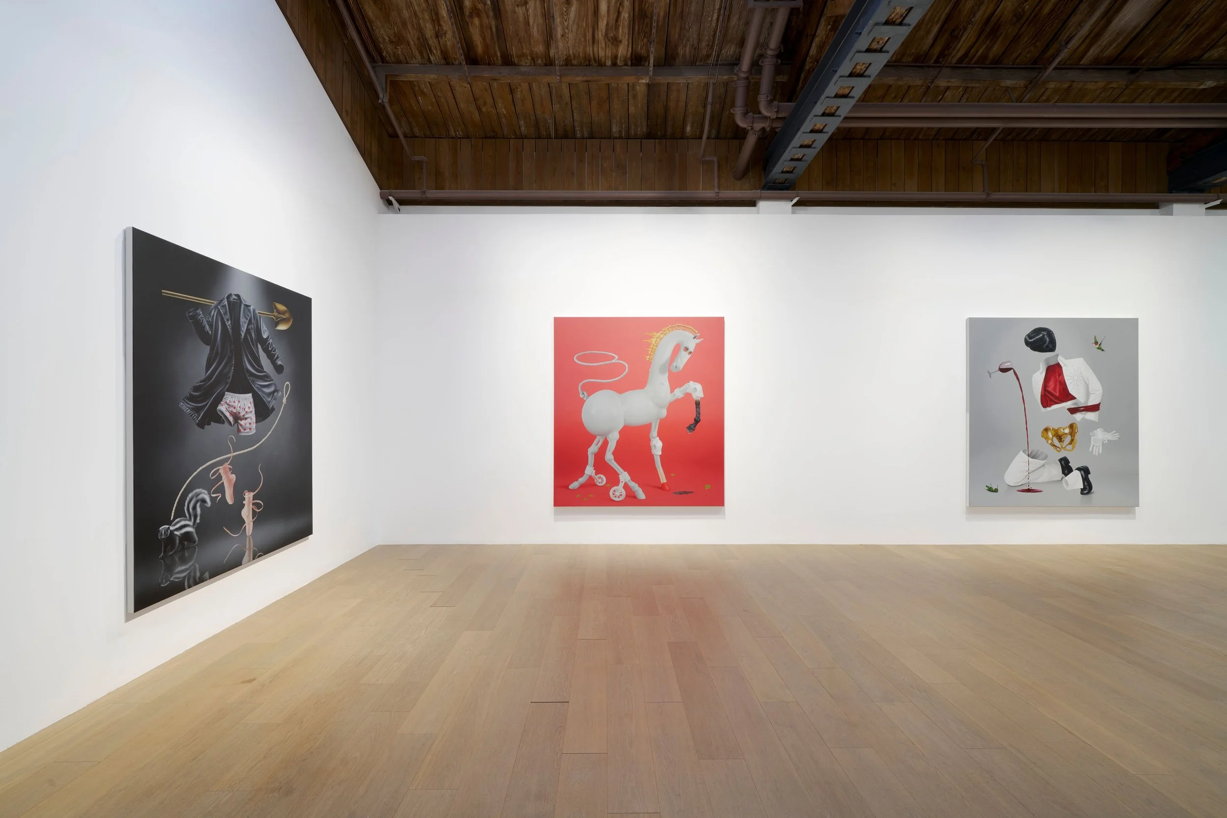 Installation view of 'Dirty Laundry' at Perrotin, Shanghai