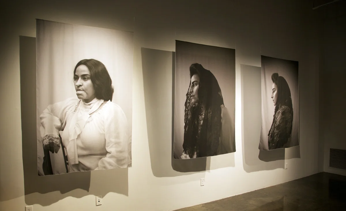 Installation view of What Remains at Southwest School of Art