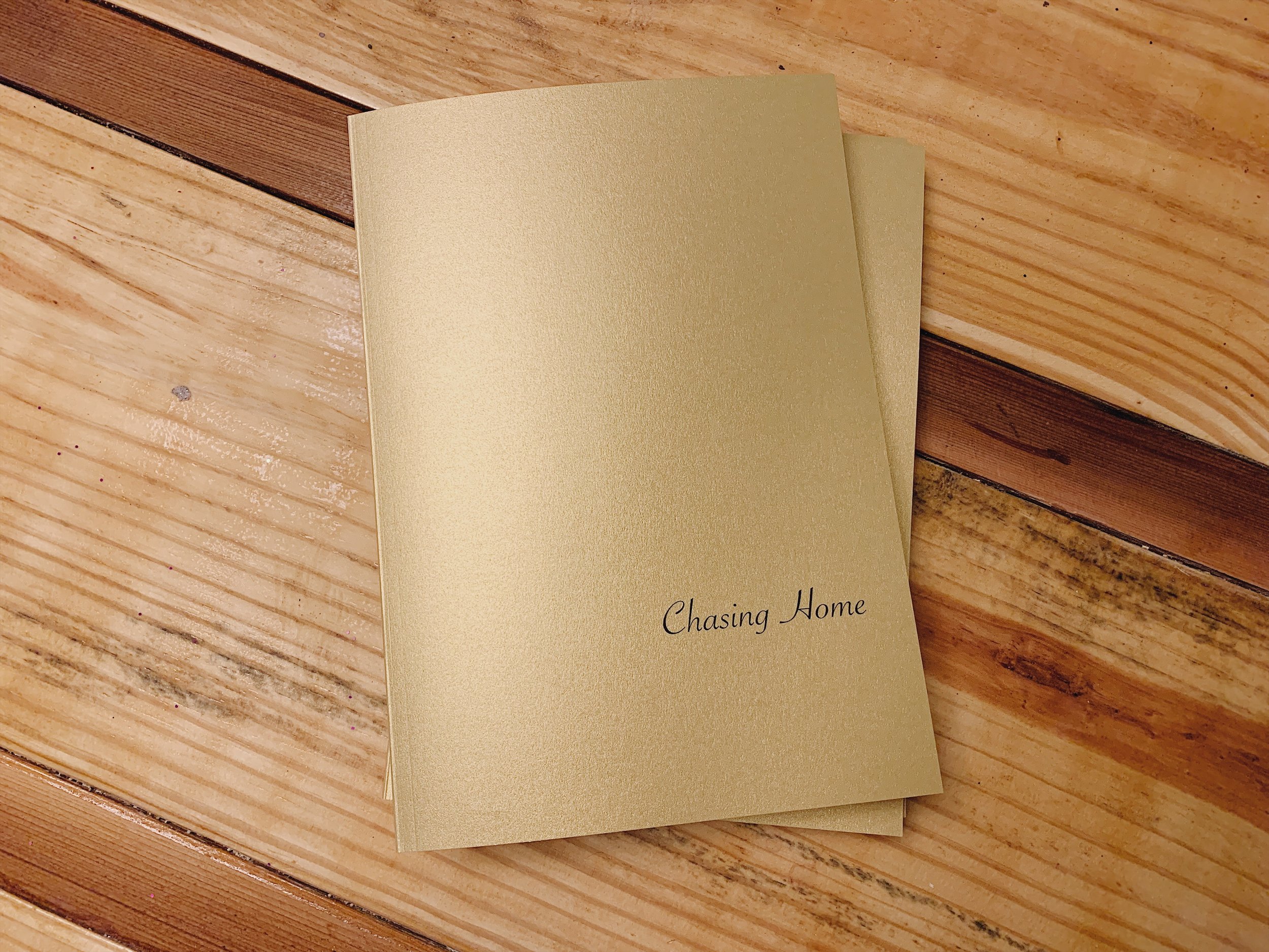   Chasing Home Book, 7x10 Softcover, 48 pg.  