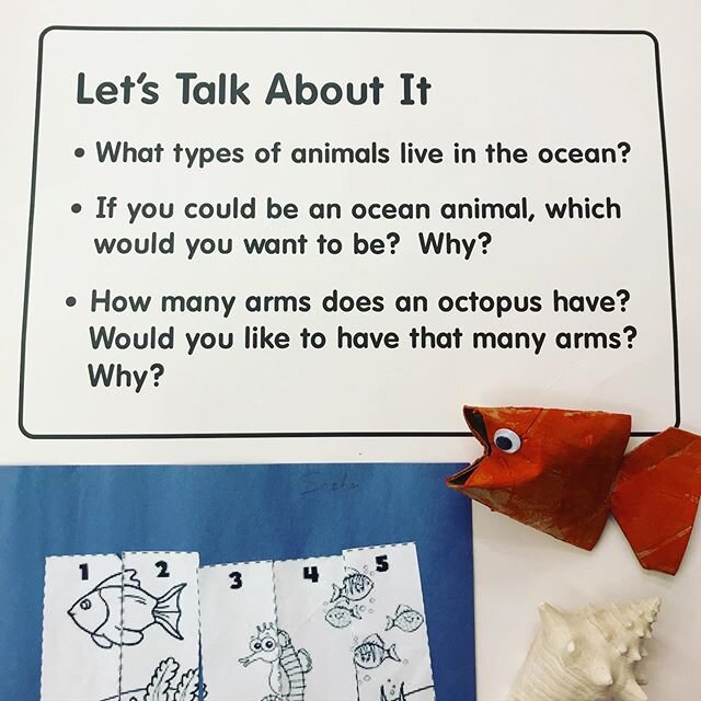 Today we are talking about oceans because it&rsquo;s World Oceans Day! Here are some ideas for crafts and questions 🌊🐙🐳