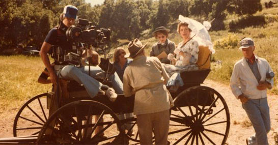 Stabilizing a buckboard for Little House on the Prairie in 1978