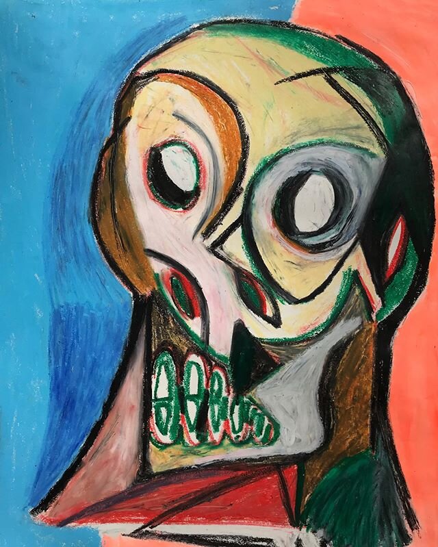 Study Of Skull
oil pastels, acrylic on paper
420 x 594 mm
2020