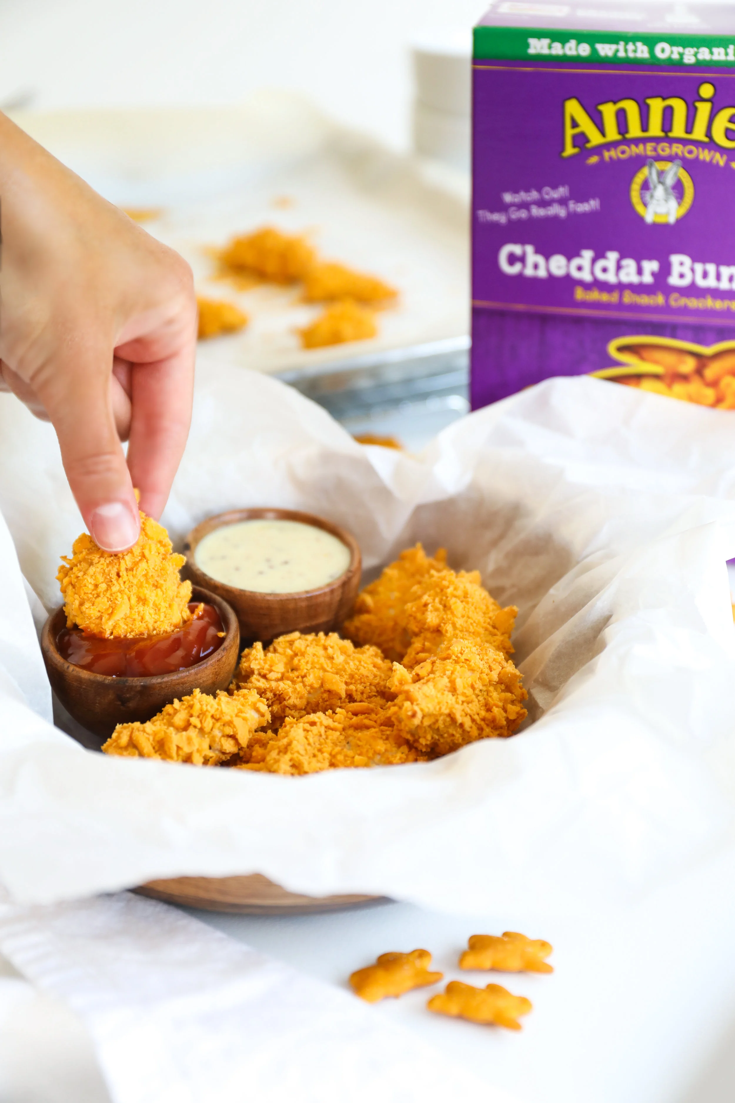 Annie’s Cheddar Bunny Crusted Chicken Nuggets