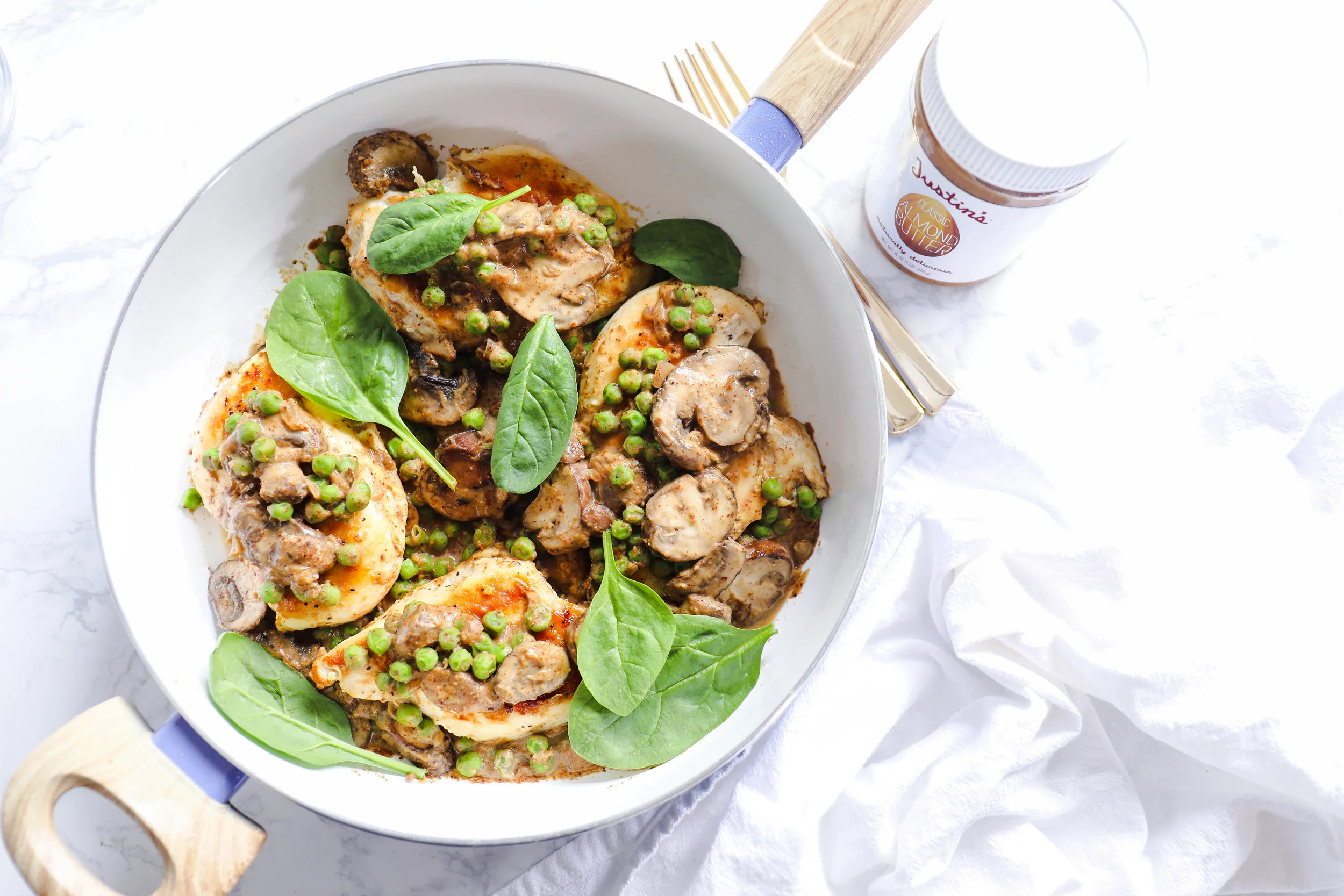 Chicken with Savory Almond Butter Sauce