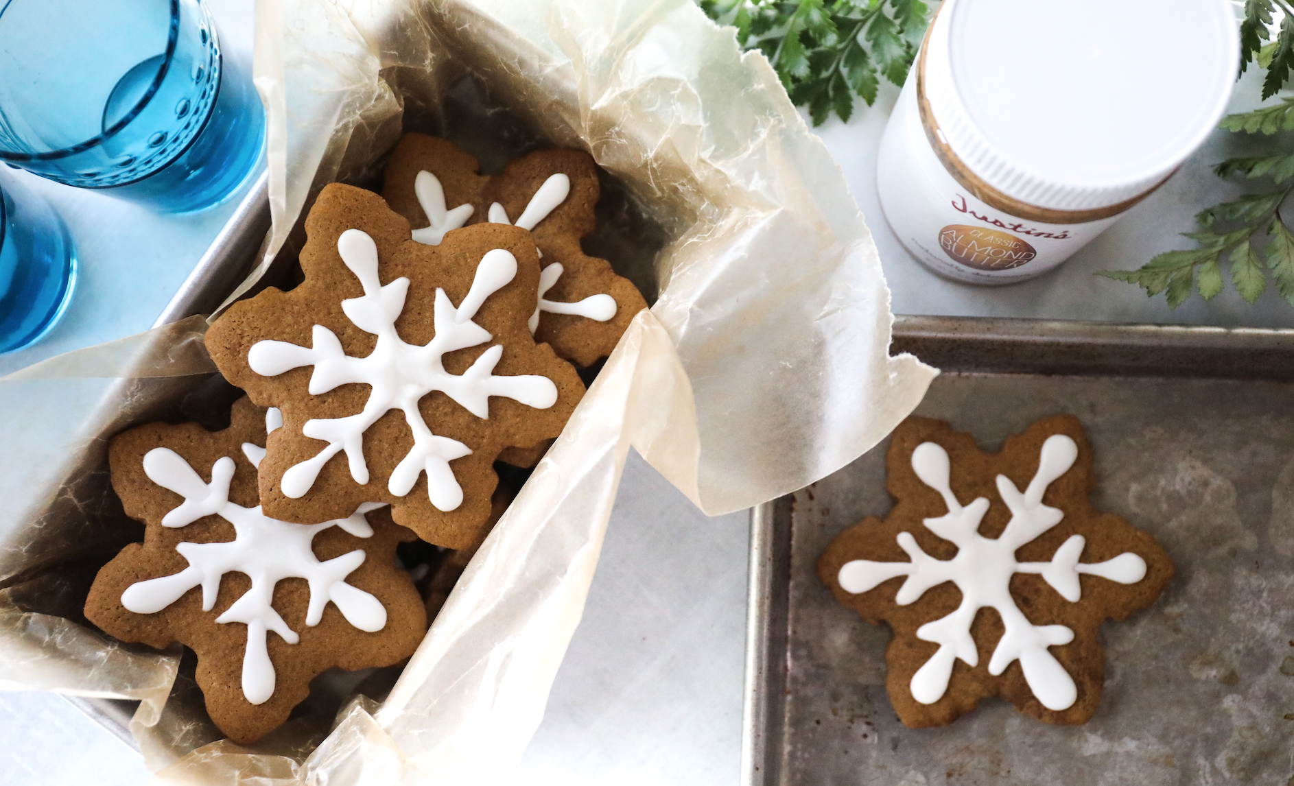 Almond Butter Gingerbread Cookies