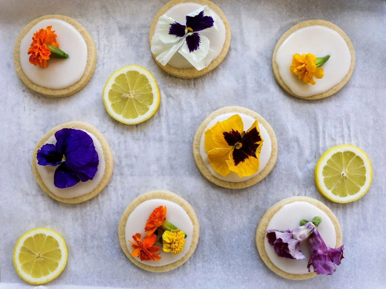 Vegan Lemon Shortbread Cookies 