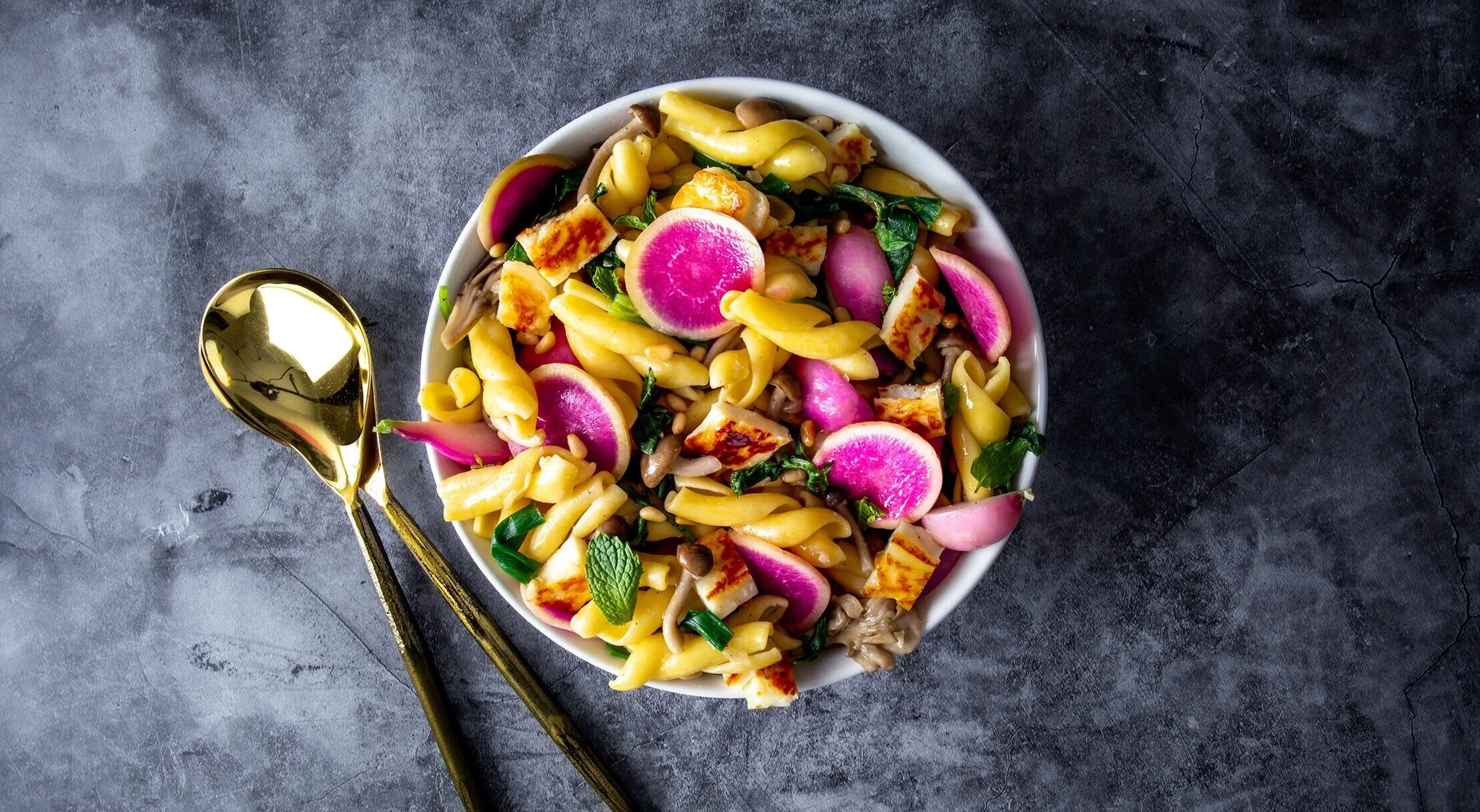 Pasta with Radishes + Greens
