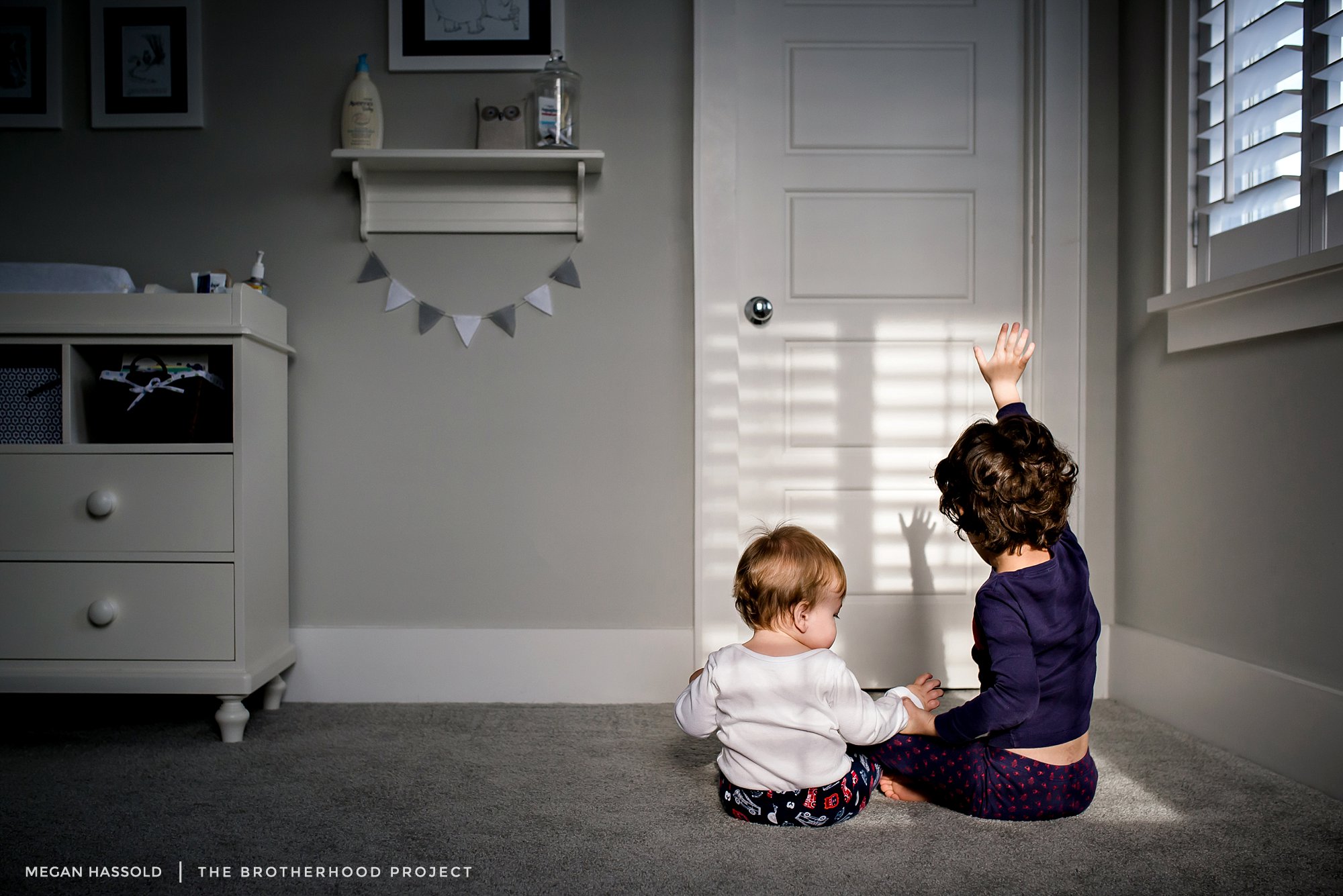 Sometimes it's hard for you to understand that your brother is still little. Yes, he just had his first birthday but he is still a baby in so many way (thank goodness for the sake of this mama's heart). But he wants to be bigger and just like you. So when you are feeling particularly patient, you try to teach him something. Today was about shadows. You took his hand, raised your own, and said, "see like this Cam, hold your hand up to see your shadow". He was absolutely thrilled. Probably more about the fact that you were giving him attention than about the actual shadows but it's all the same to you, sweet Big Brother.
