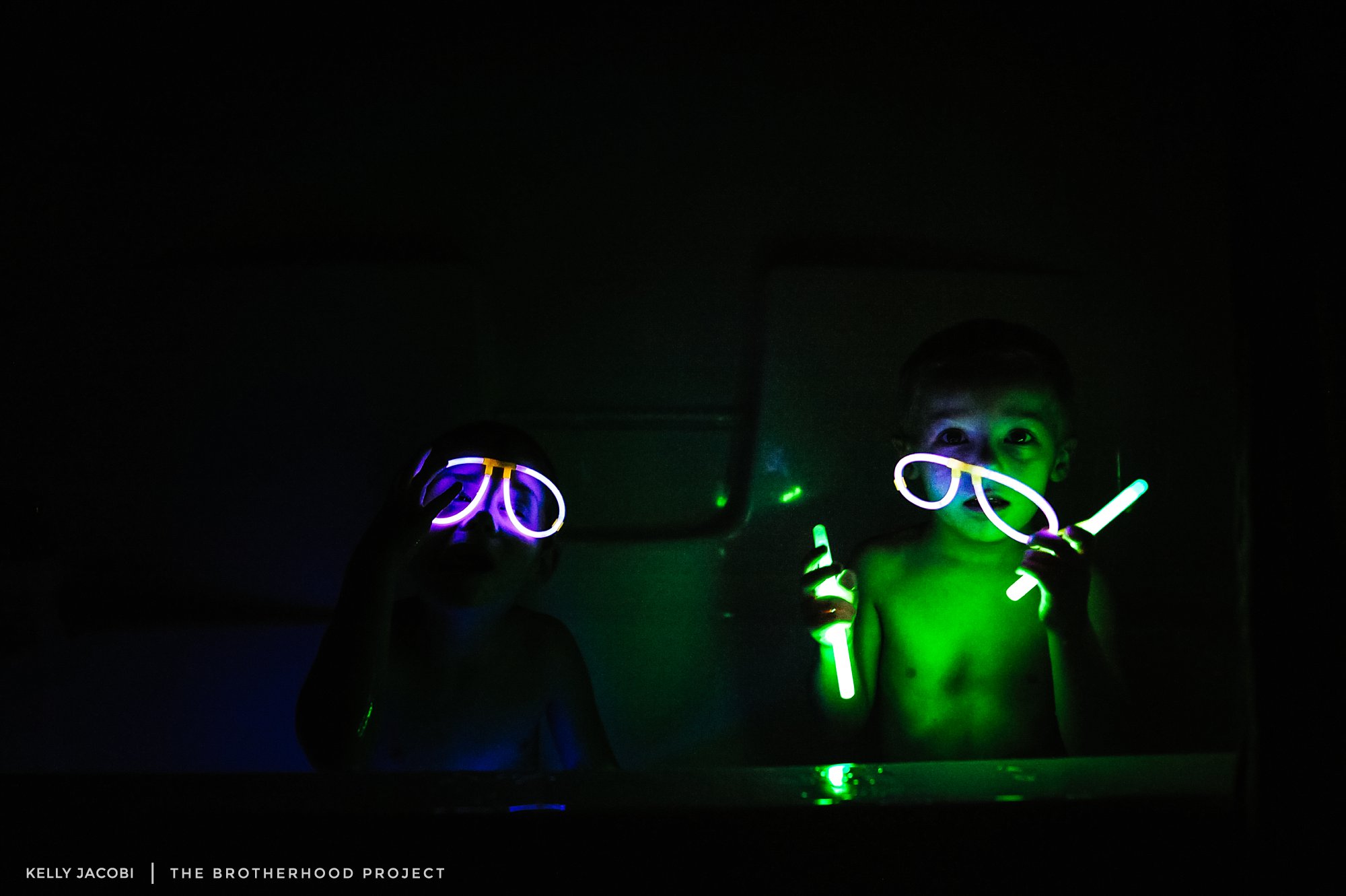 There was a time when all three of you boys would take a bath together. Your oldest brother grew out of that and we are down to two in the tub. But even that is few and far between. These days you each prefer to take a bath, or even a shower, on your own. There are the rare occasions, like glow stick baths, when you will still jump in together. With only two years between the two of you, it’s always been easy to group you both together; what one does the other does too. But more and more you are each carving your own paths in all the big and little ways. Your interests, the way you dress, having a bath to yourself. There was a time when getting everyone in the tub was about saving time, now it’s different. It’s symbolic of a different time in our lives and a bond you two share.