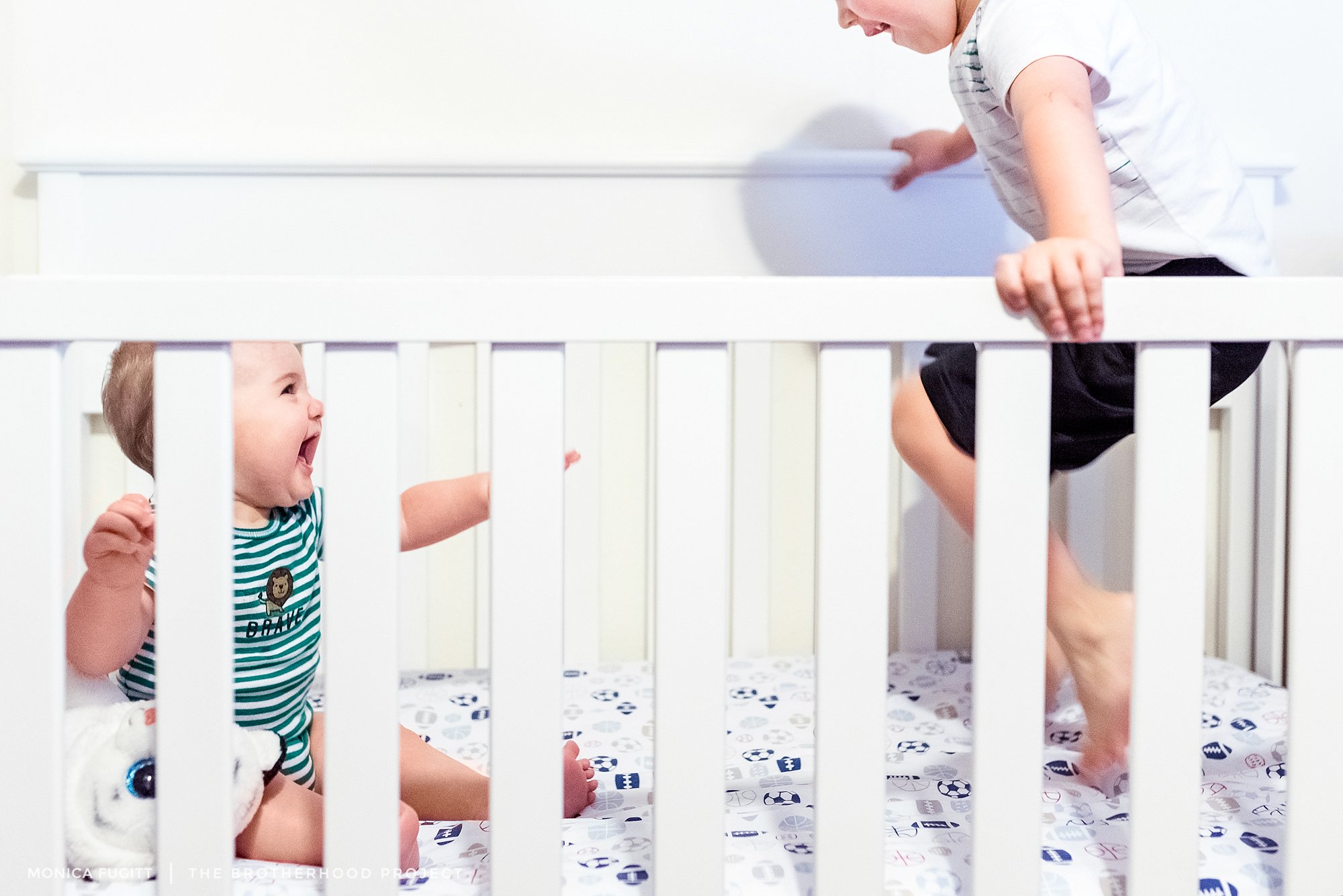 Both of you are now able to move around freely and you're starting to play together more often. You no longer have to be so careful around one another. Colton, Xander loves climbing into your crib and jumping up and down. At first, I thought it would make you nervous but boy was I wrong. I can see already that you two are going to be a lot of fun and maybe a lot of trouble together. Let the mischief begin!