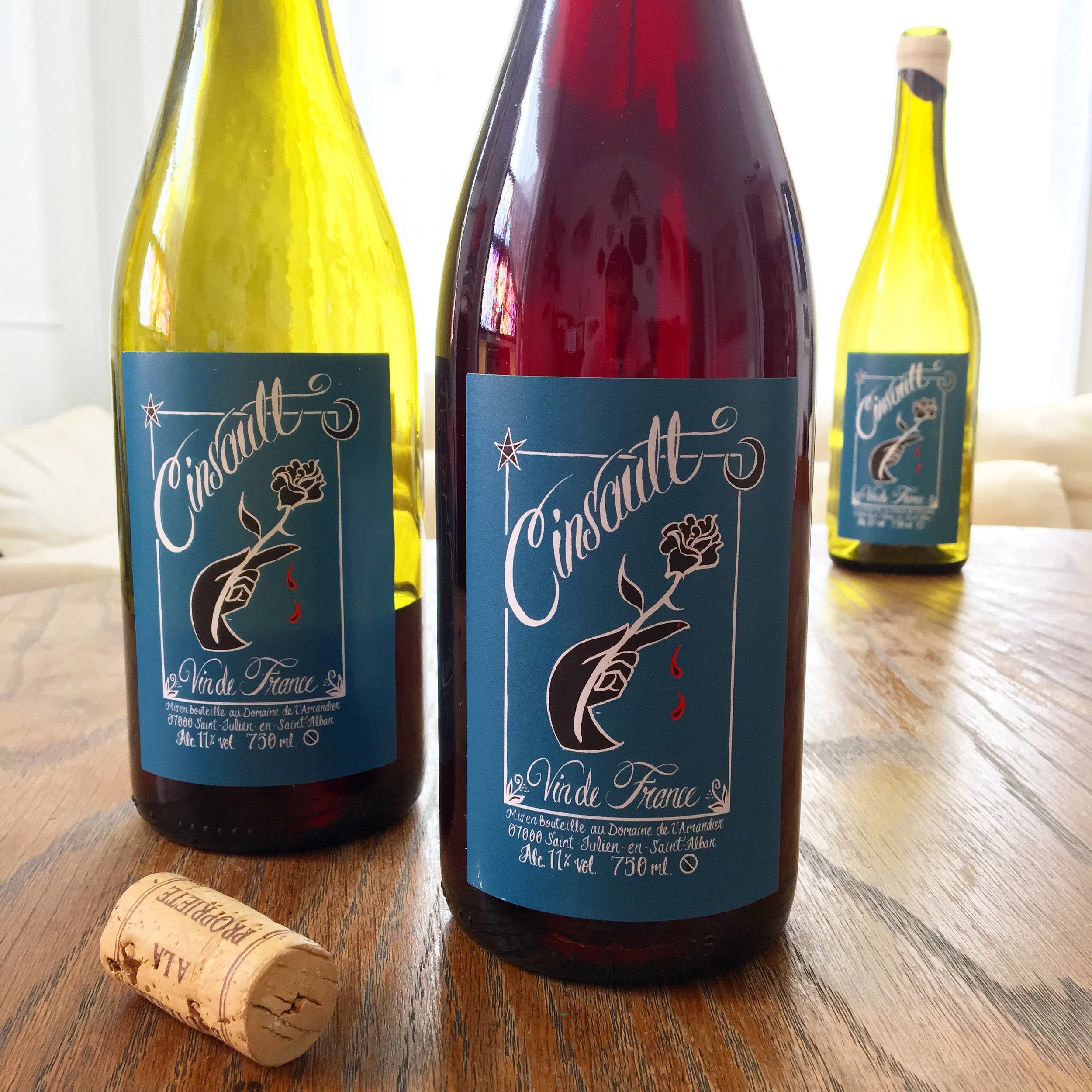Label Design for Cinsault by Martin Texier 2016