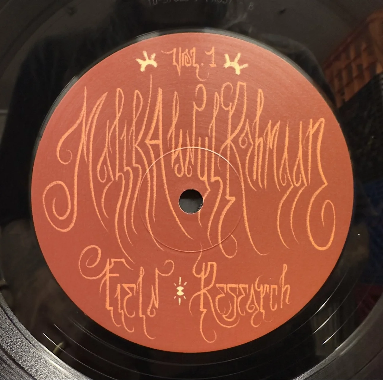 Label design for “Field Research Vol. 1”