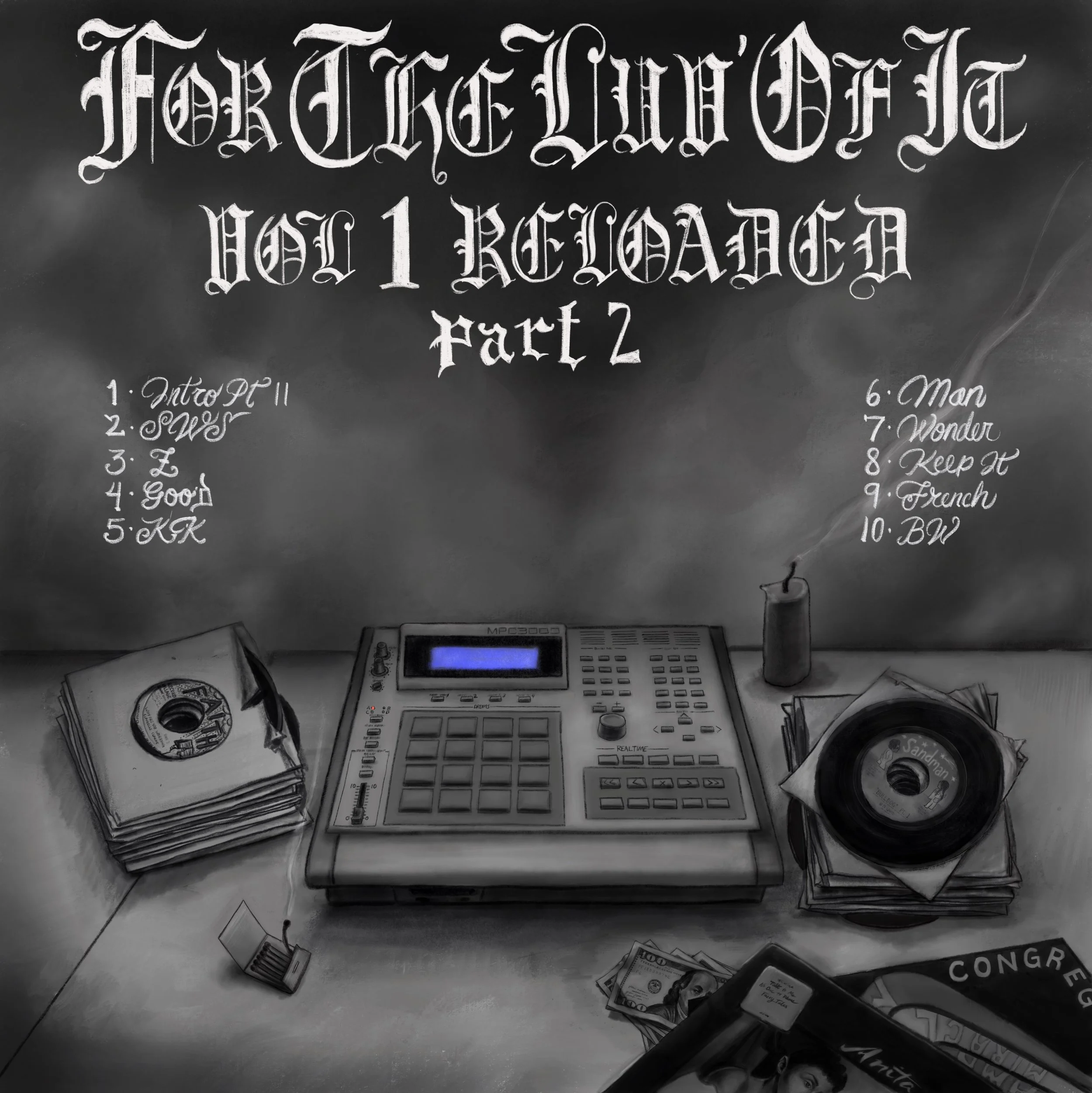 Back cover image for a shelved album design, 2022