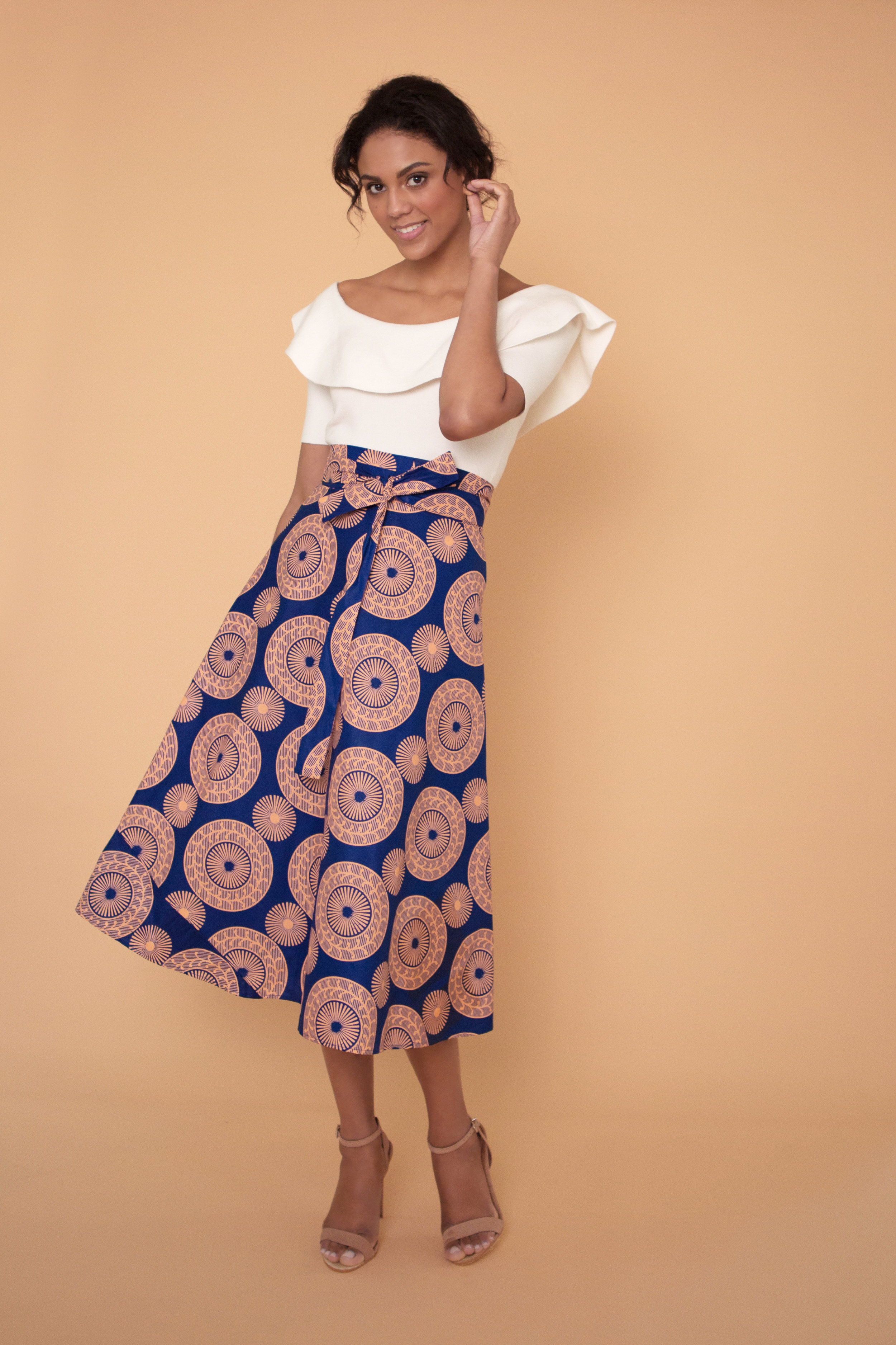 Sundials at Night Wrap Skirt