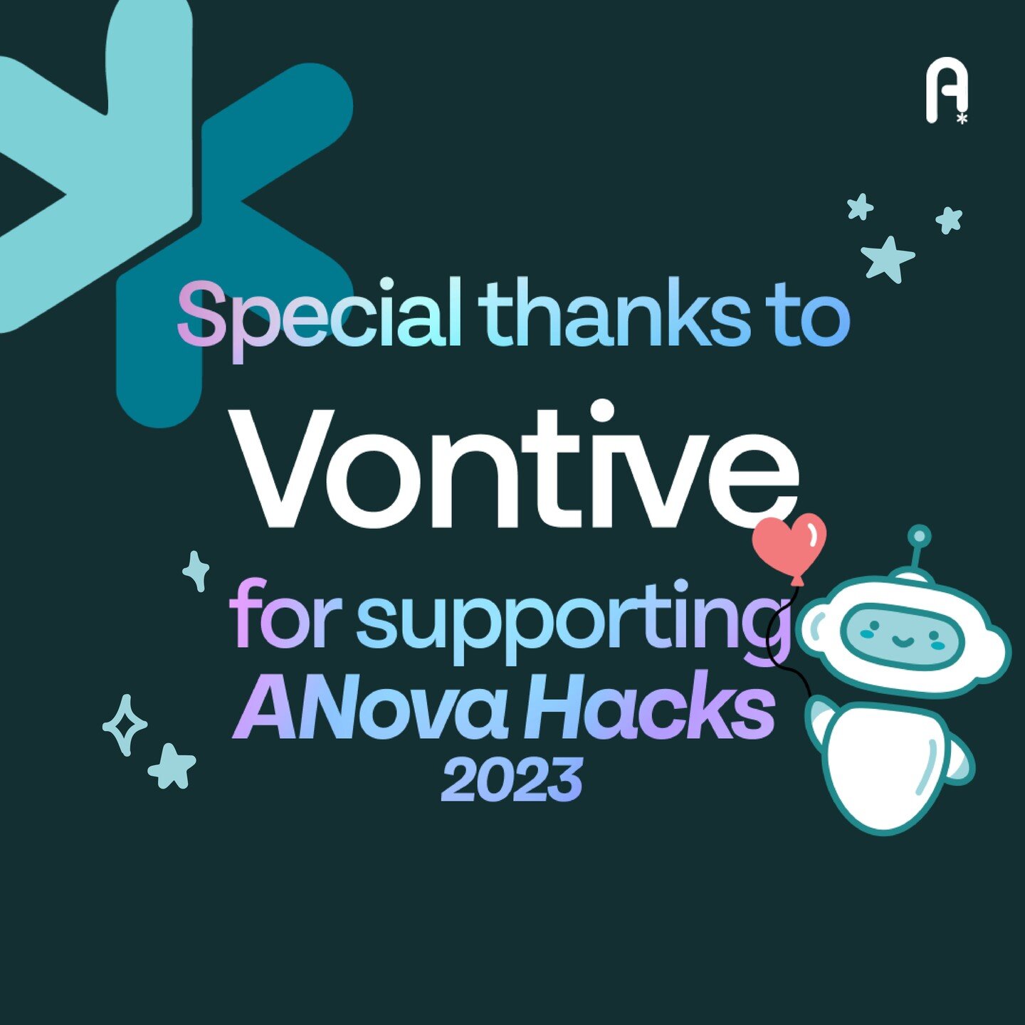 We had our annual hackathon, ANova Hacks, a few weeks ago, and we would like to thank Vontive for helping support our efforts.