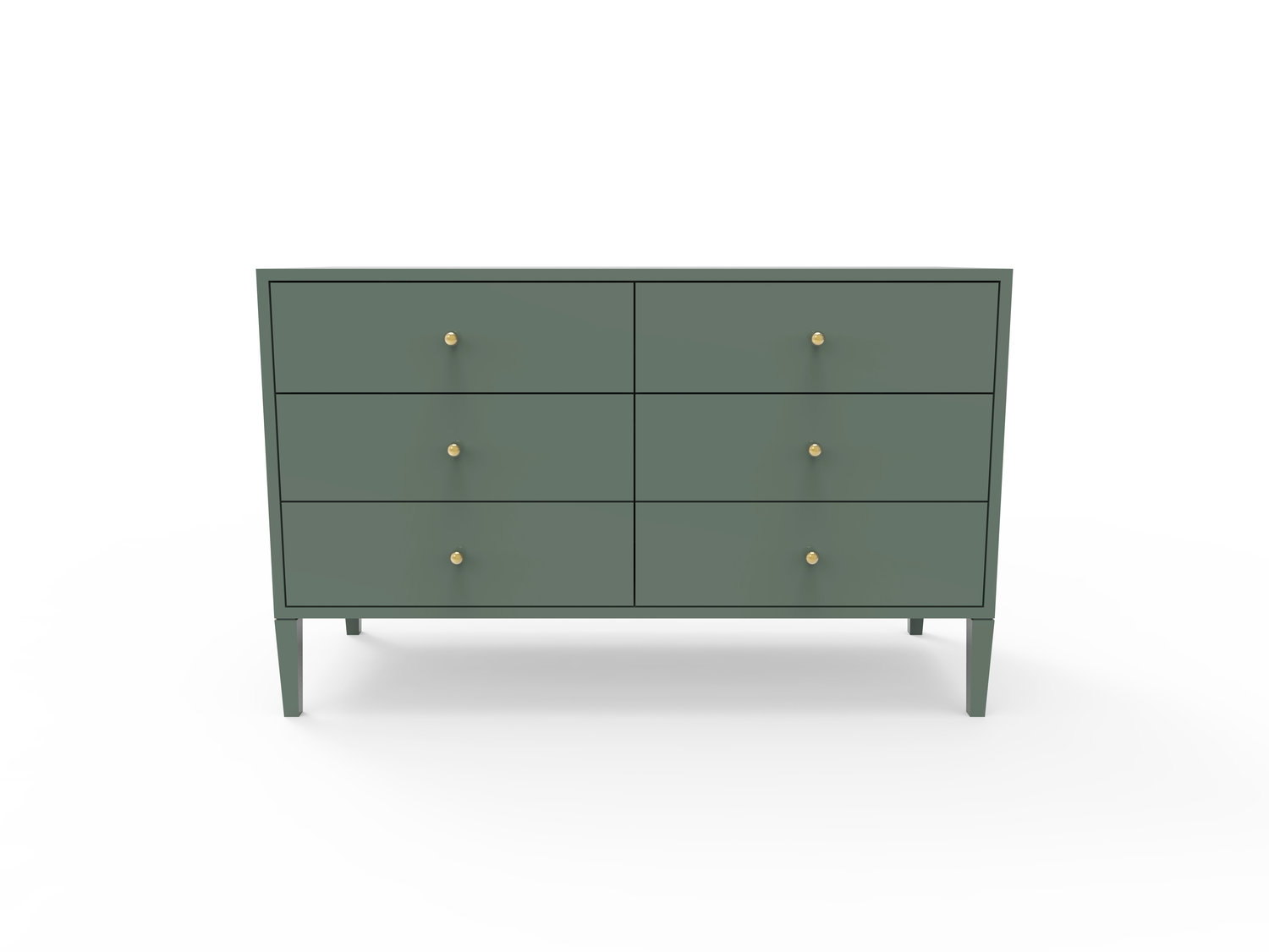Dresser with Green Lacquer Finish