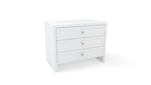 Sullivan Small Spaces Dresser 36, Small White Modern Dresser