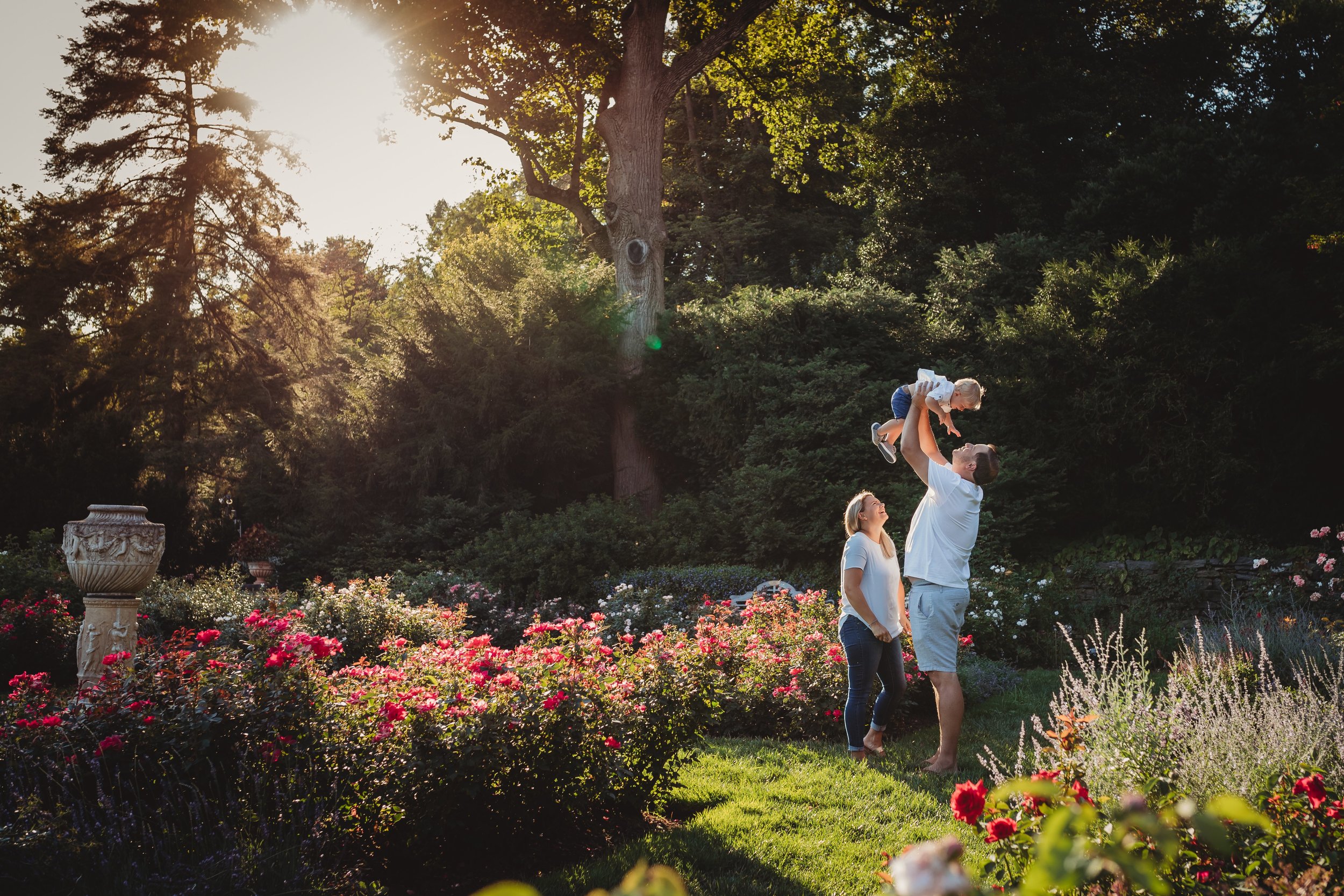 Family Photography Session at Morris Arboretum with Desiree Hoelzle Photography