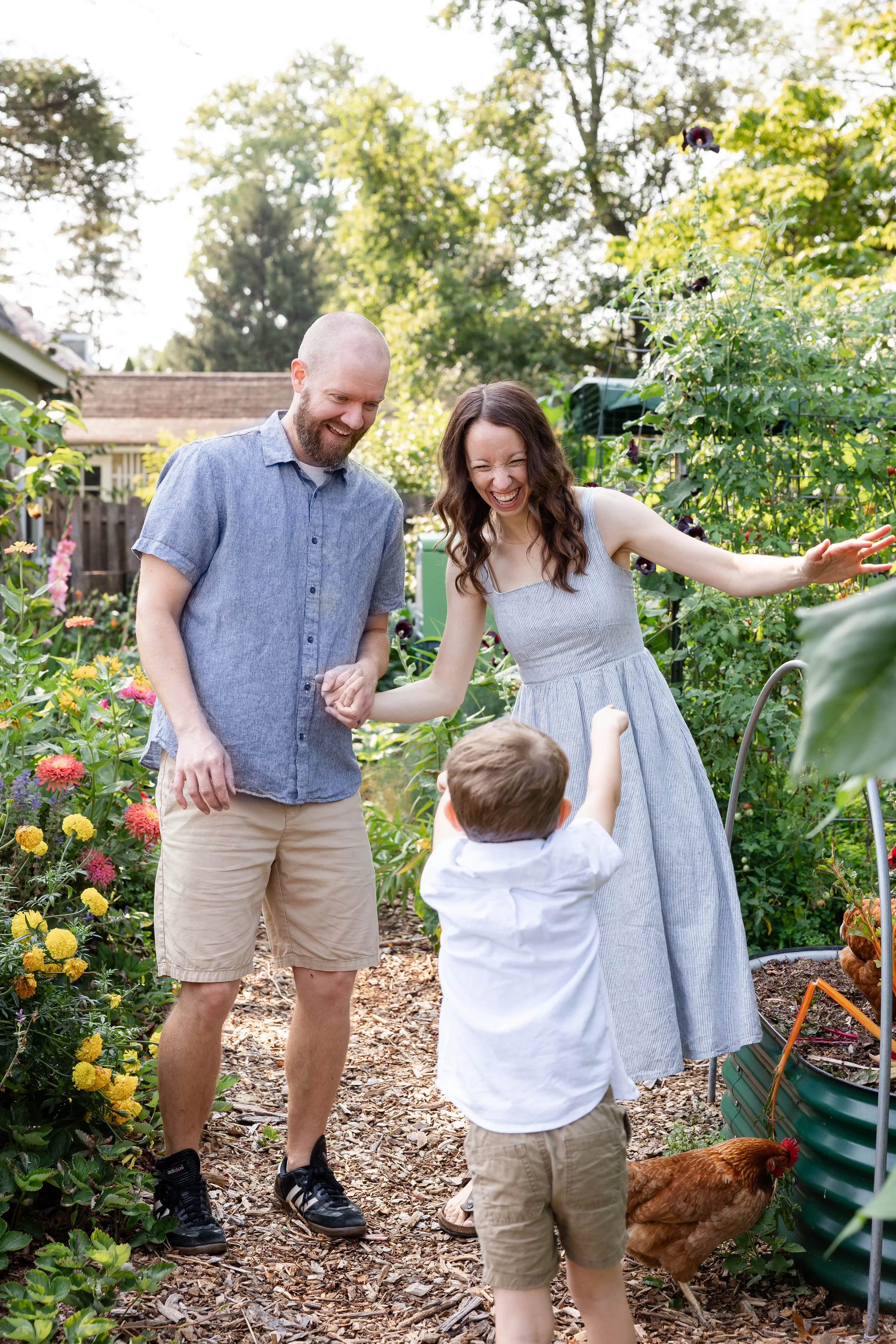 Garden Family Session in New Hope PA