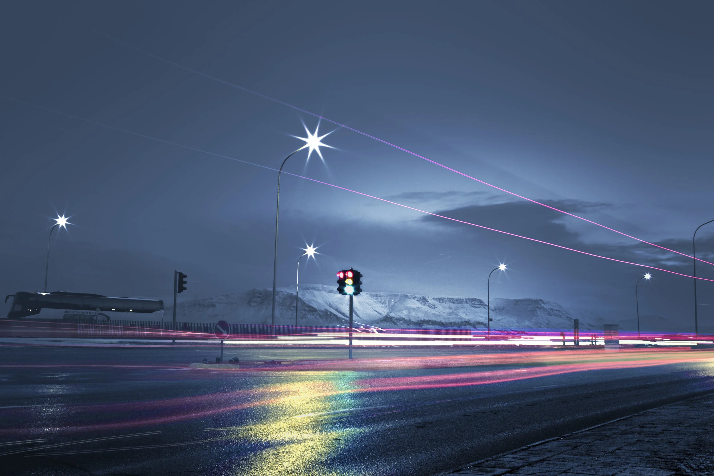 Winter Lights, Reykjavik, Iceland, Alexander Sterling