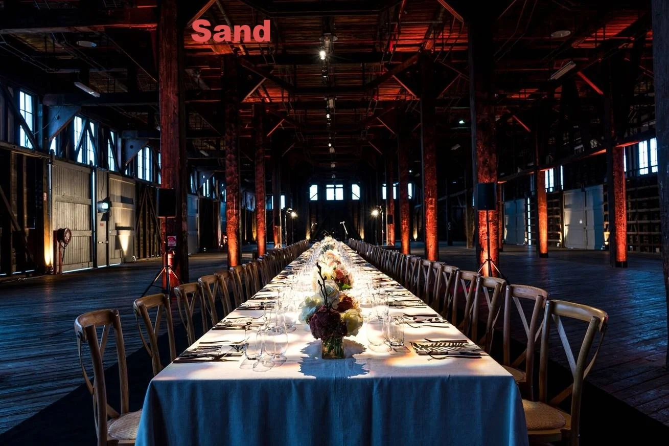 Sand 100% linen tablcloths