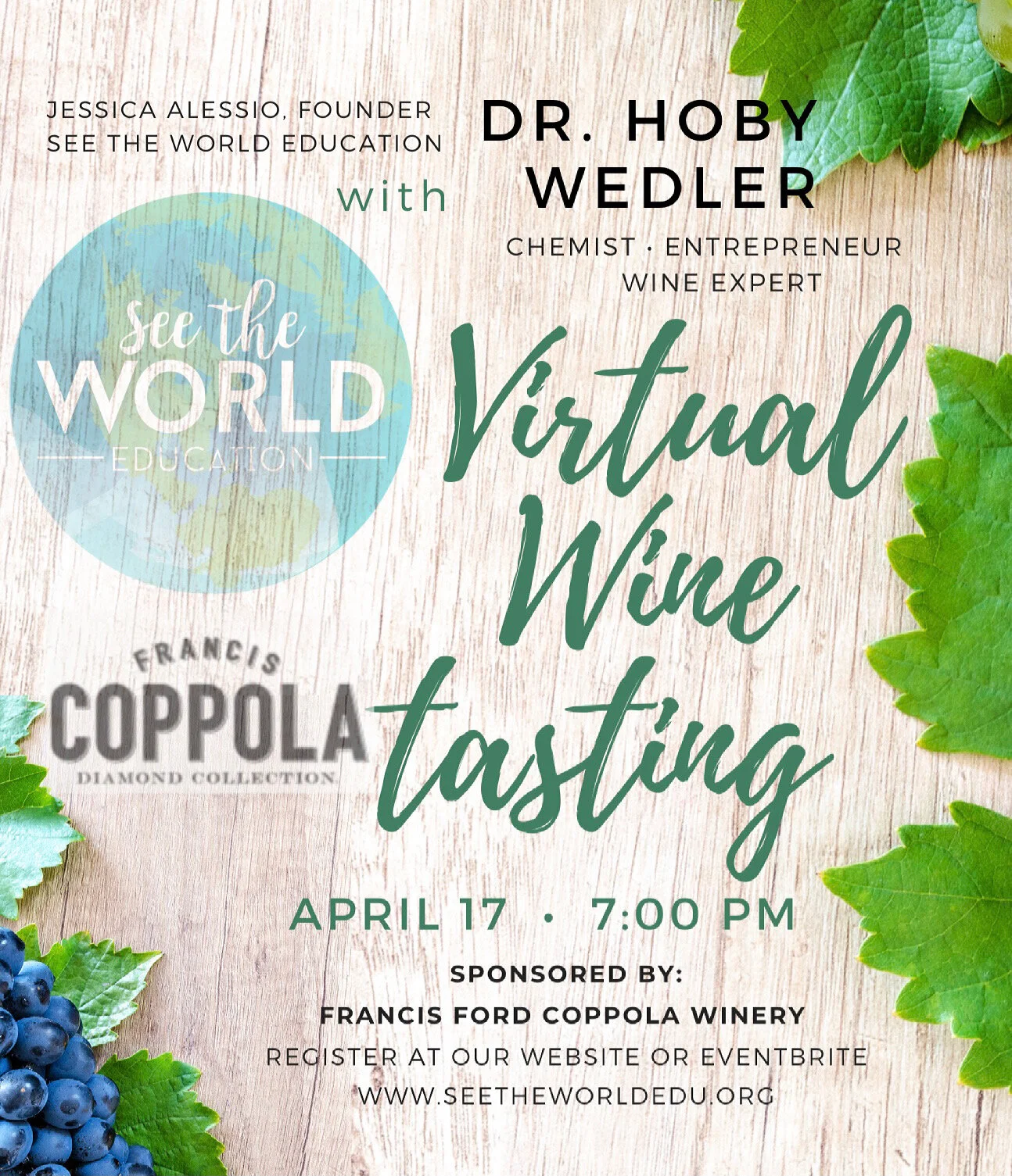 Virtual Wine Tasting Dr. Hoby Wedler