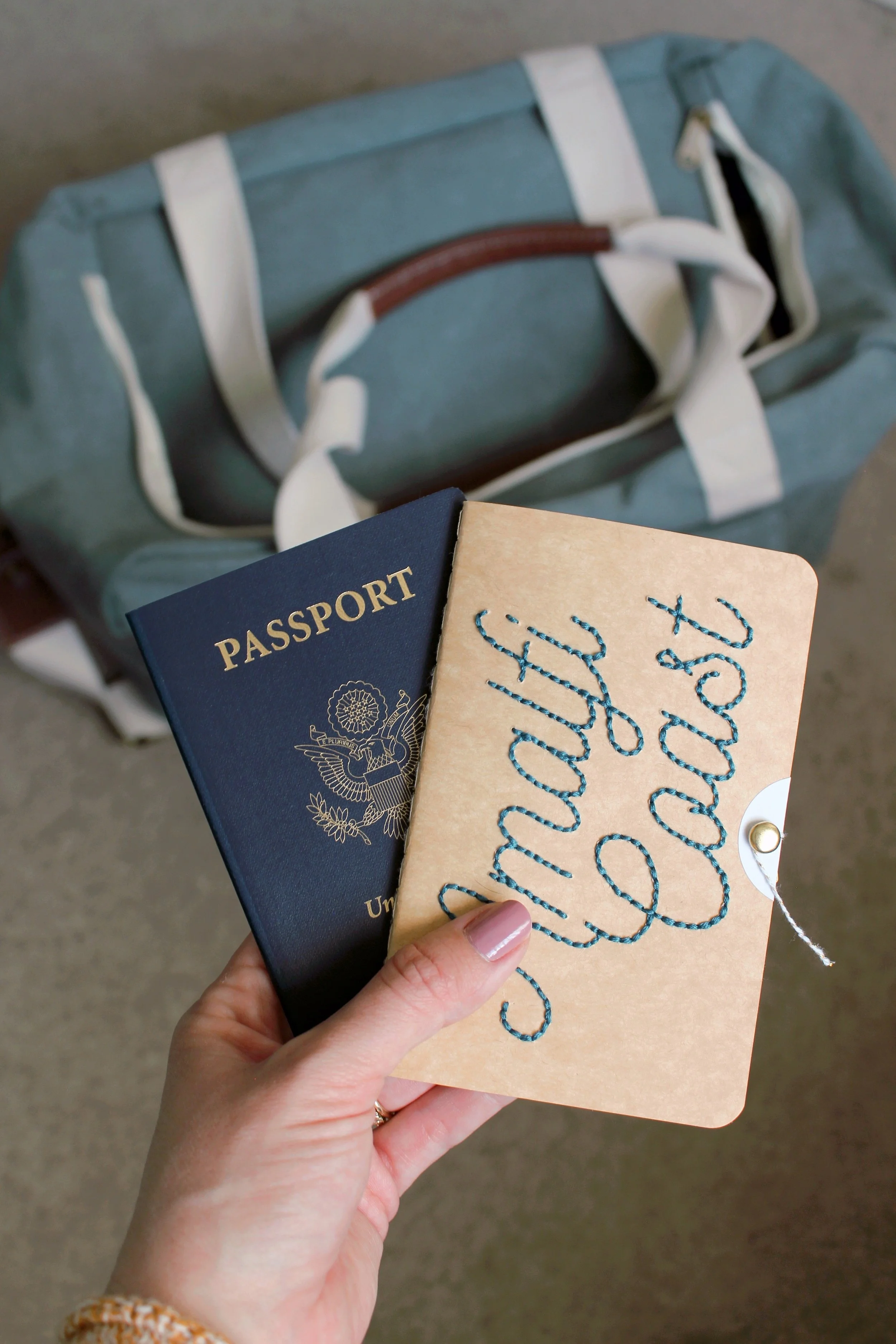 DIY Embroidered Travel Journals
