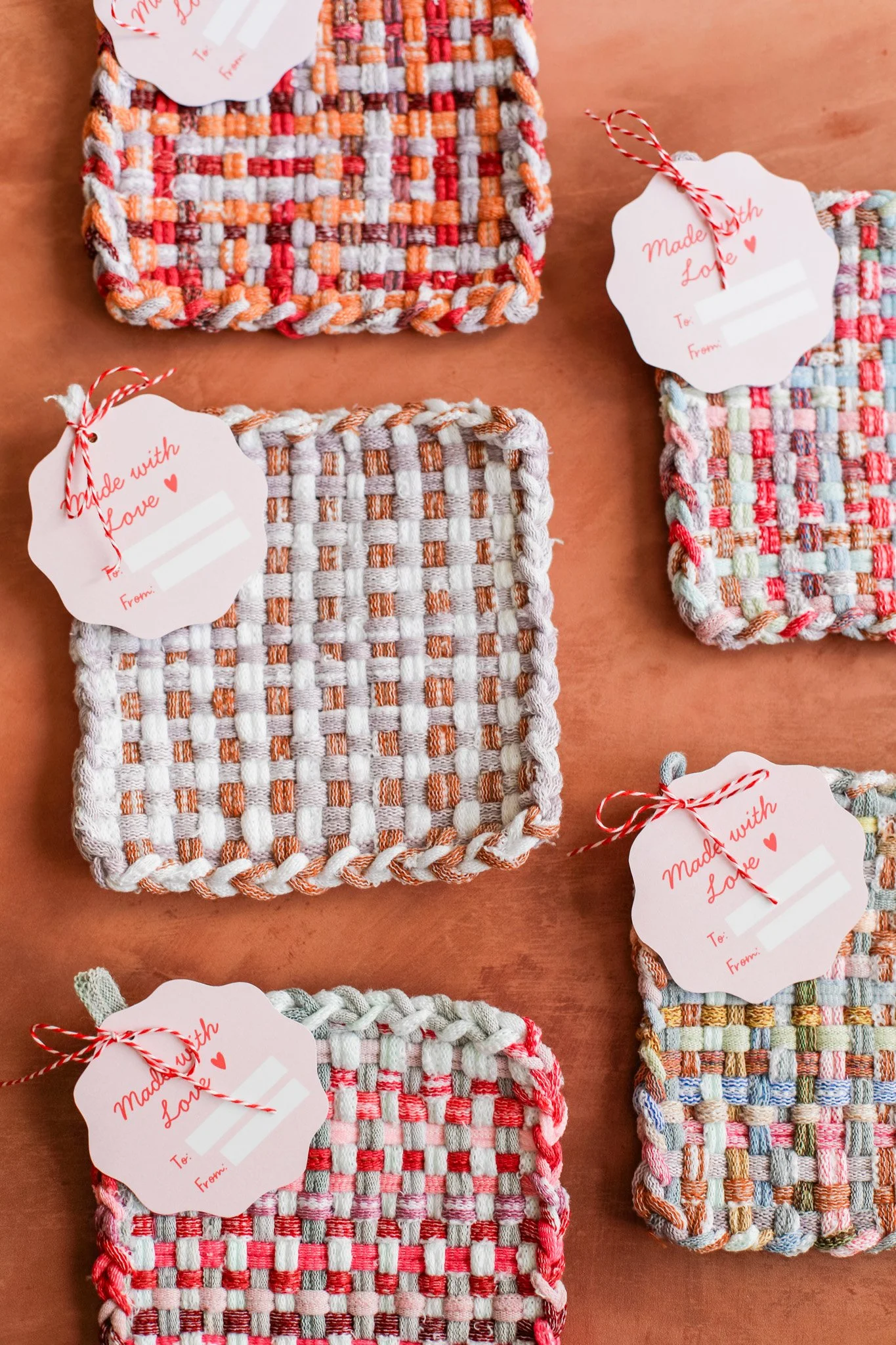 Woven Potholder Valentines