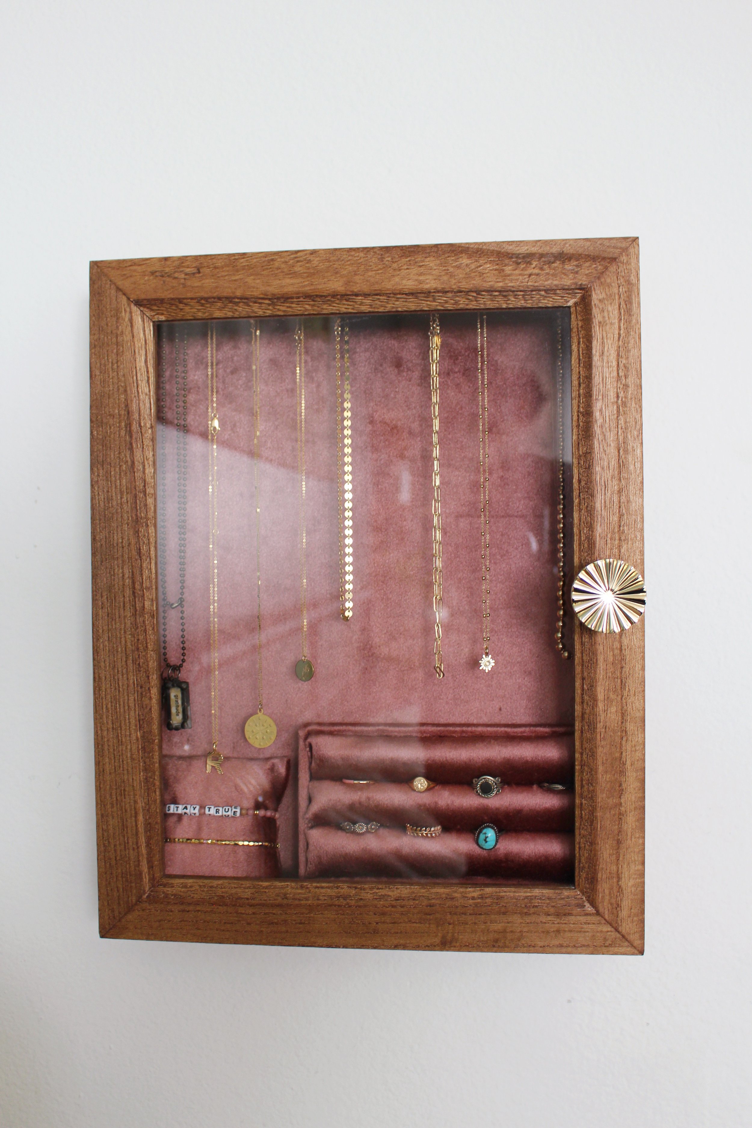How to Upcycle a Shadow Box into Jewelry Storage — Entertain the Idea