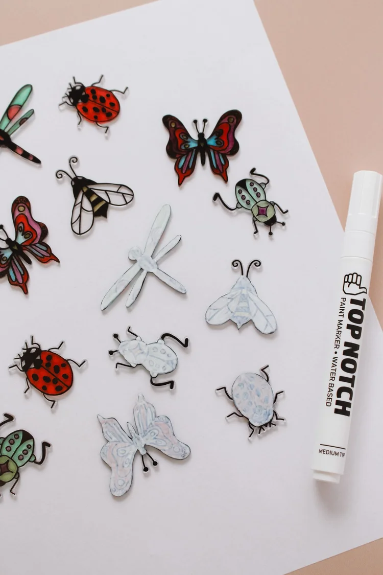 DIY Spring Bug Pins (with Shrinky Dinks) — Entertain the Idea