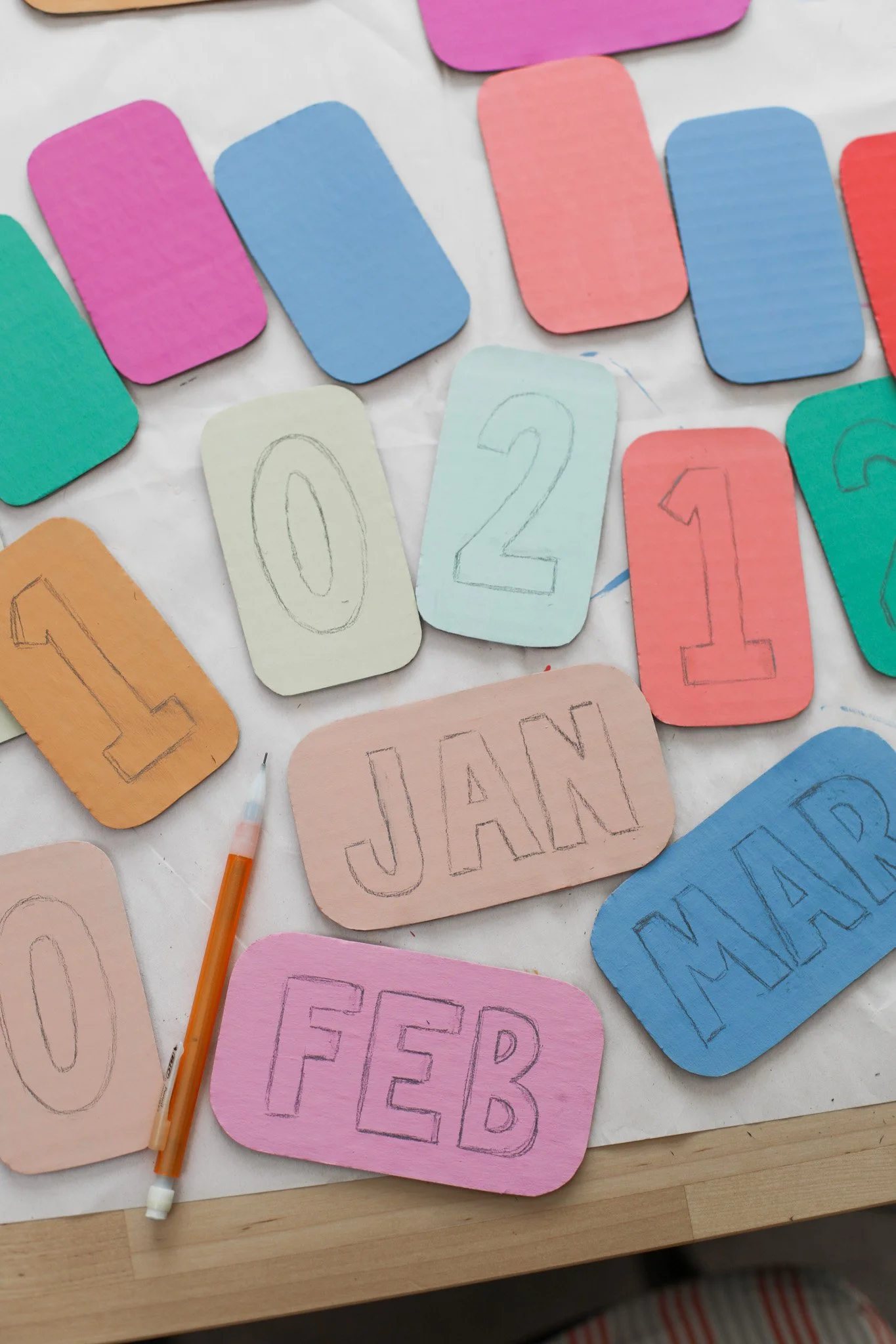 Cardboard Wall Calendar — Entertain the Idea