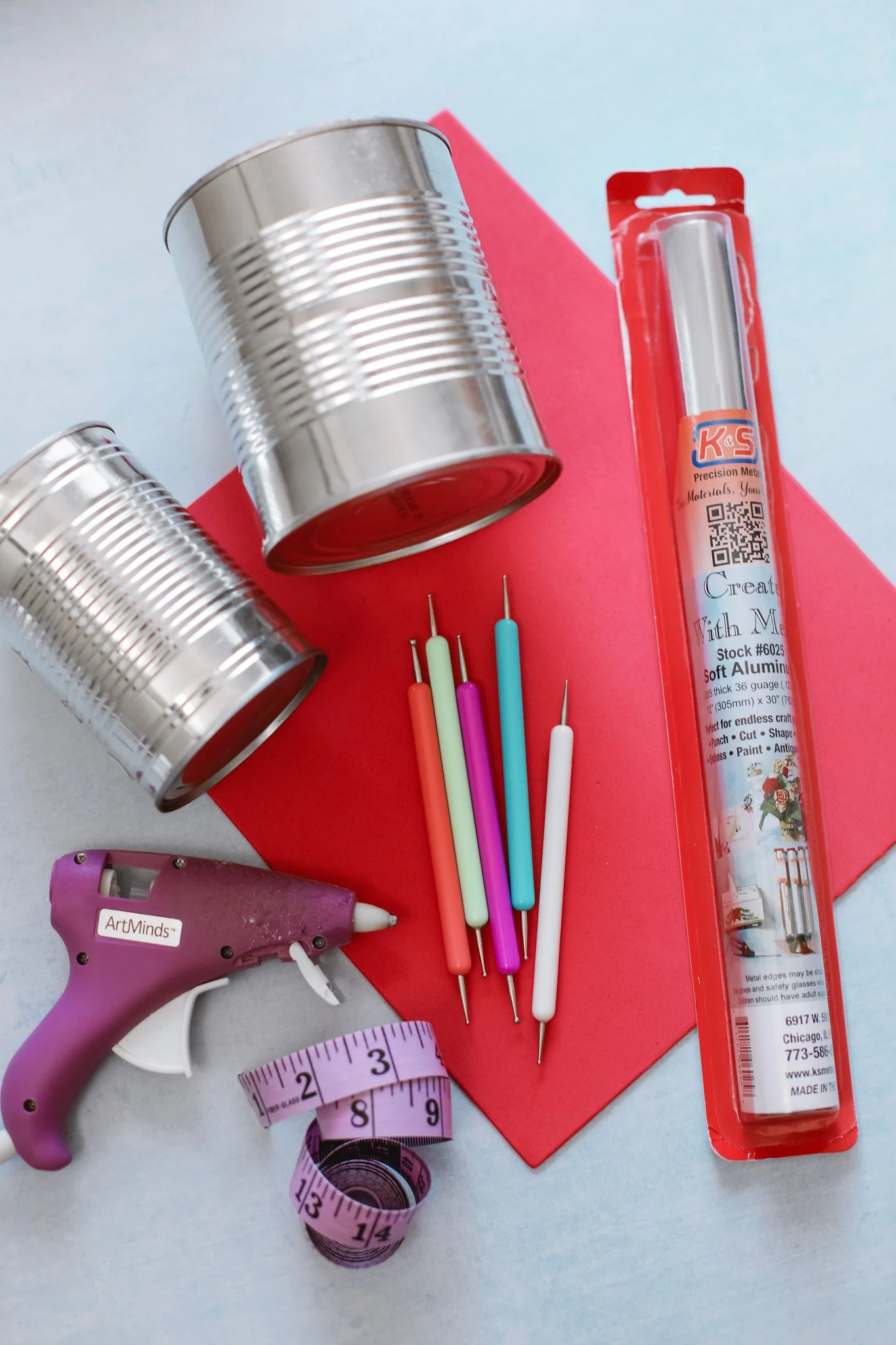Upcycle Tin Cans with Metal Embossing — Entertain the Idea