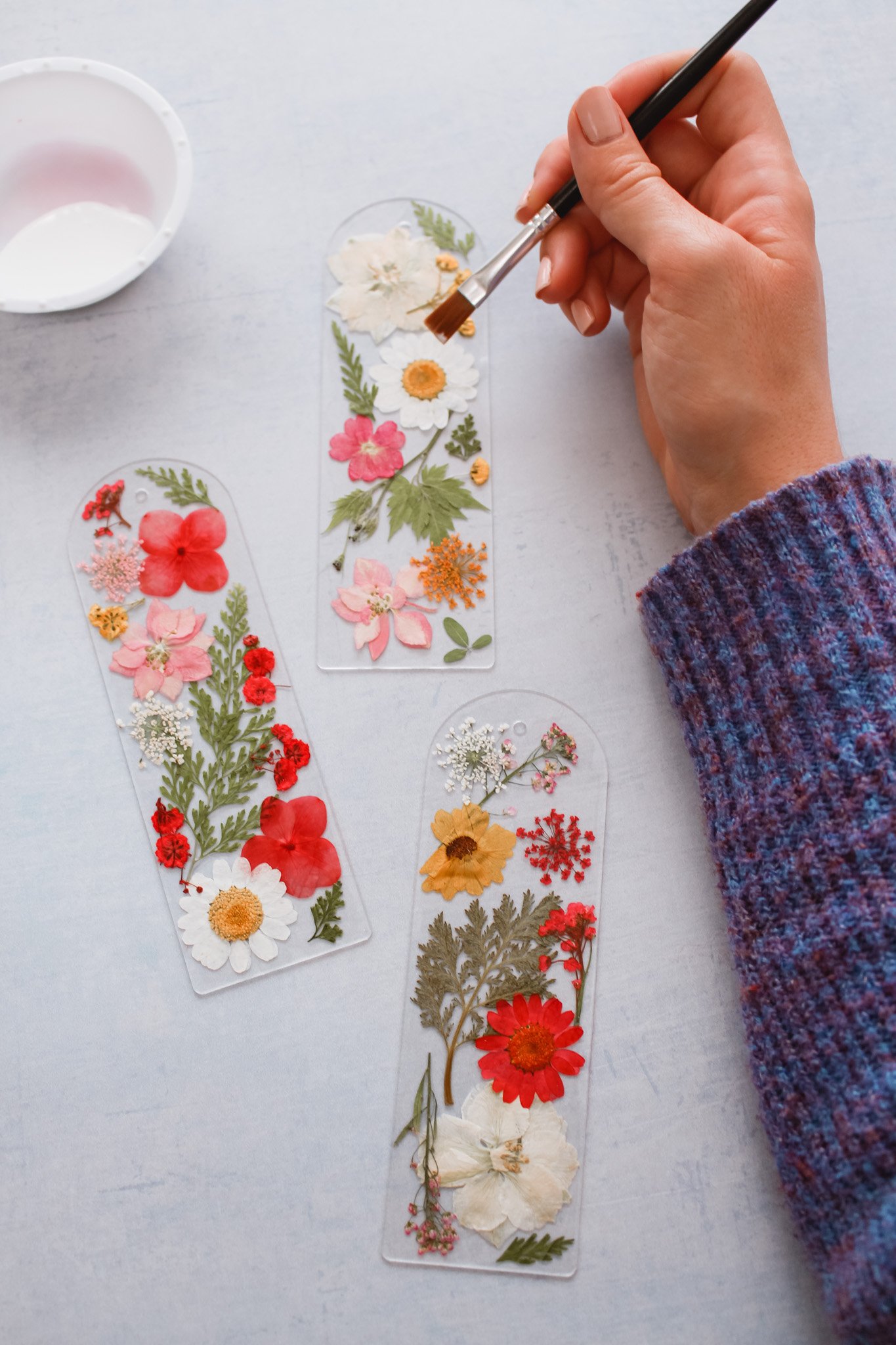 DIY Pressed Flower Bookmarks — Entertain the Idea
