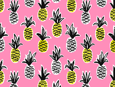 PAINTED PINEAPPLES