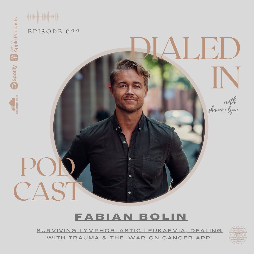 Dialed In Podcast 022 ~ Surviving Lymphoblastic Leukaemia w. @fabianbolin 

This was a very special one for me, as Fabian is a dear friend of mine and room-mate from acting school in LA, it was so great to catch up with him and hear him share his sto