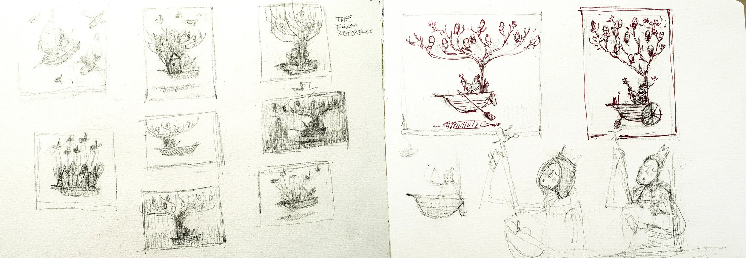 "Ugly sketches."