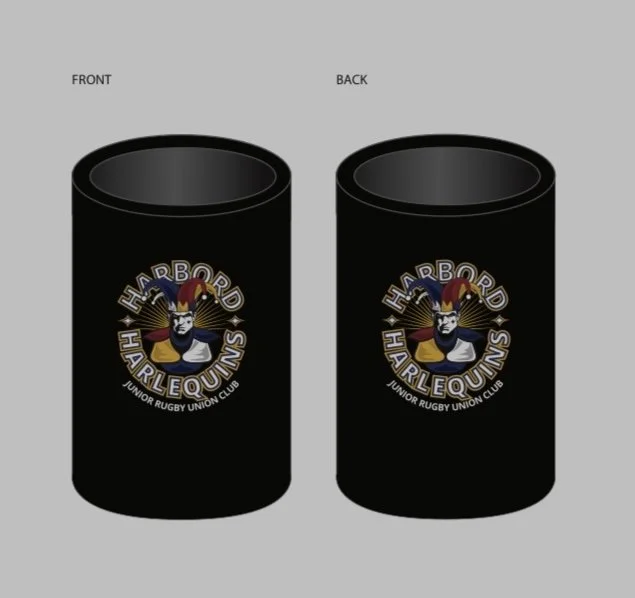 Harlequins Stubby Cooler 2 for $10