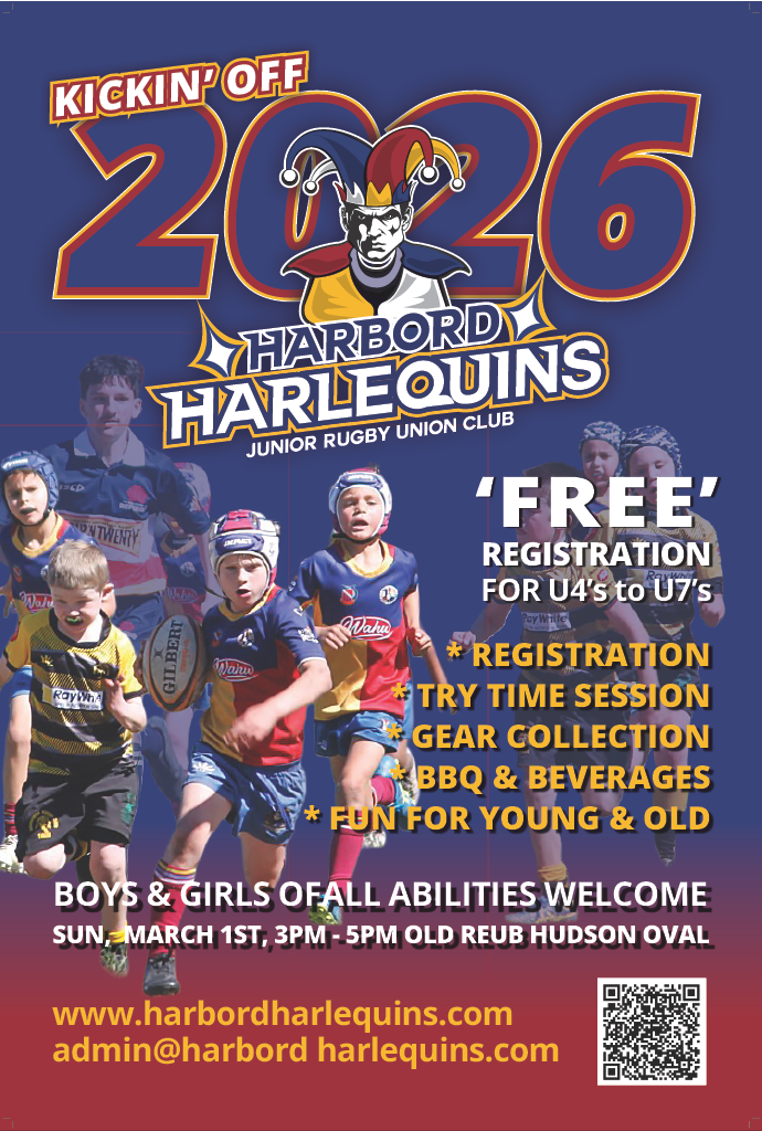 2026 Harbord Harlequins - Registrations Open - Open Day 3rd March