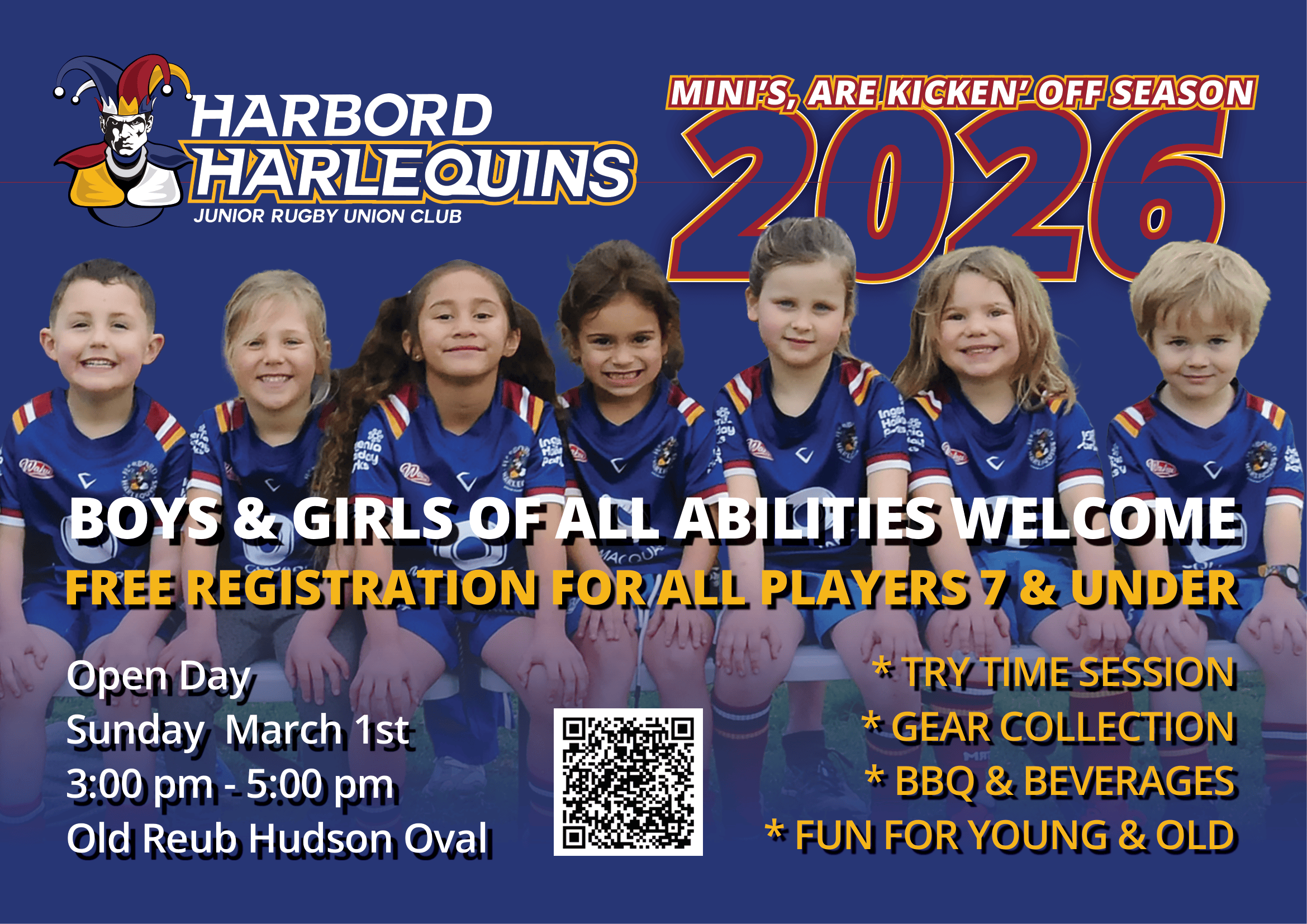 2026 Harbord Harlequins - Super Minis - Open Day - 3rd March